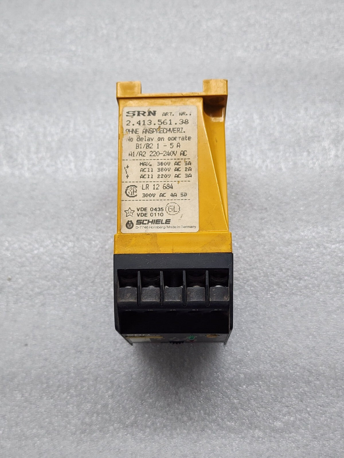 SCHIELE SRN ON DELAY ON OPERATE TIMER 2.413.561.38 220-240V