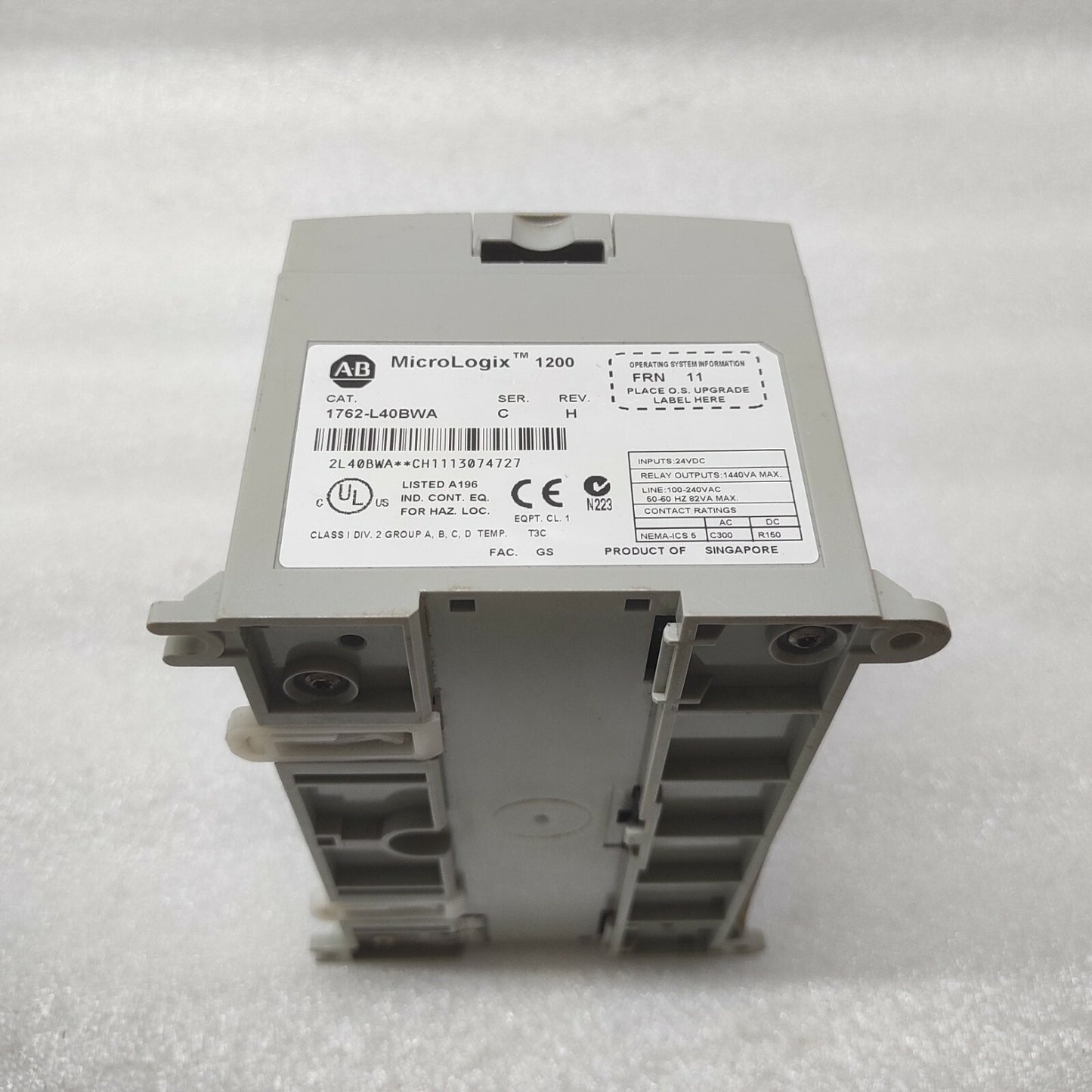 ALLEN BRADLEY MICROLOGIX 1200 CAT 1762-L40BWA