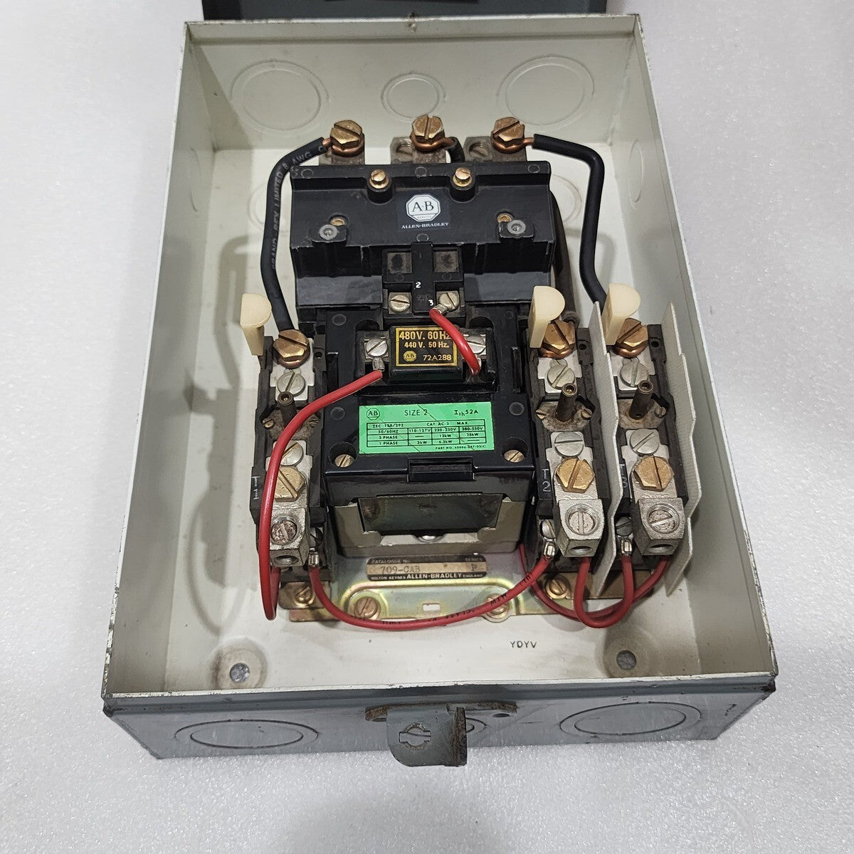 ALLEN BRADLEY CAT 709-CAB SER P MOTOR STARTER 40006-047-03 440-480V