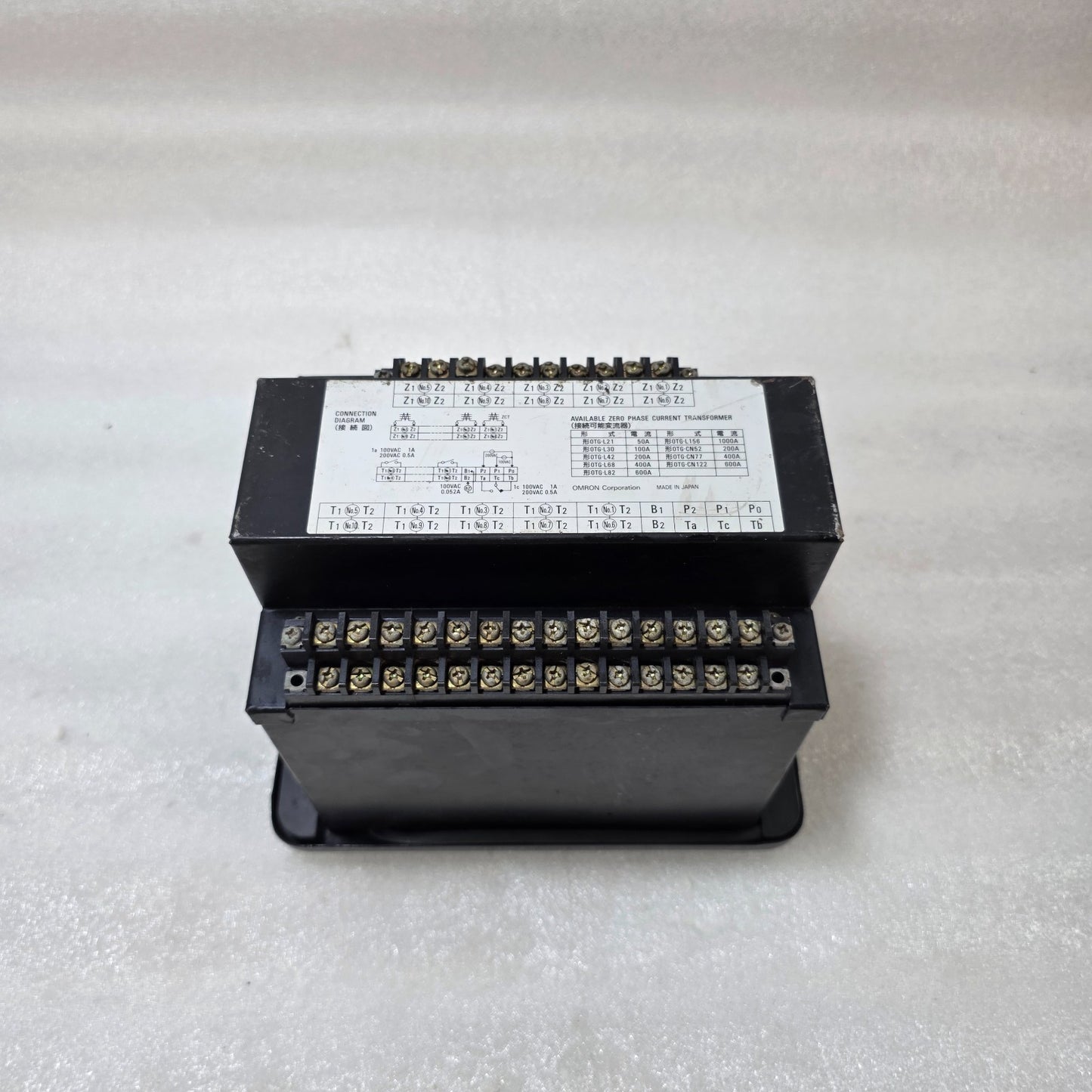 OMRON K6EM-PS MULTI CHANNEL EARTH LEAKAGE RELAY PANEL 100/200VAC