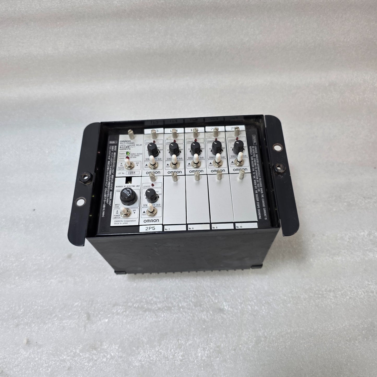 OMRON K6EM-PS MULTI CHANNEL EARTH LEAKAGE RELAY PANEL 100/200VAC