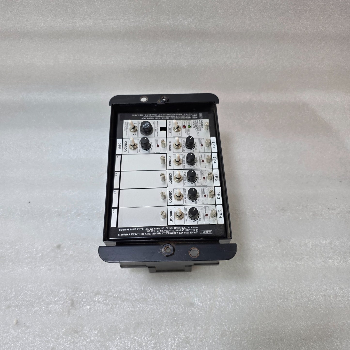 OMRON K6EM-PS MULTI CHANNEL EARTH LEAKAGE RELAY PANEL 100/200VAC