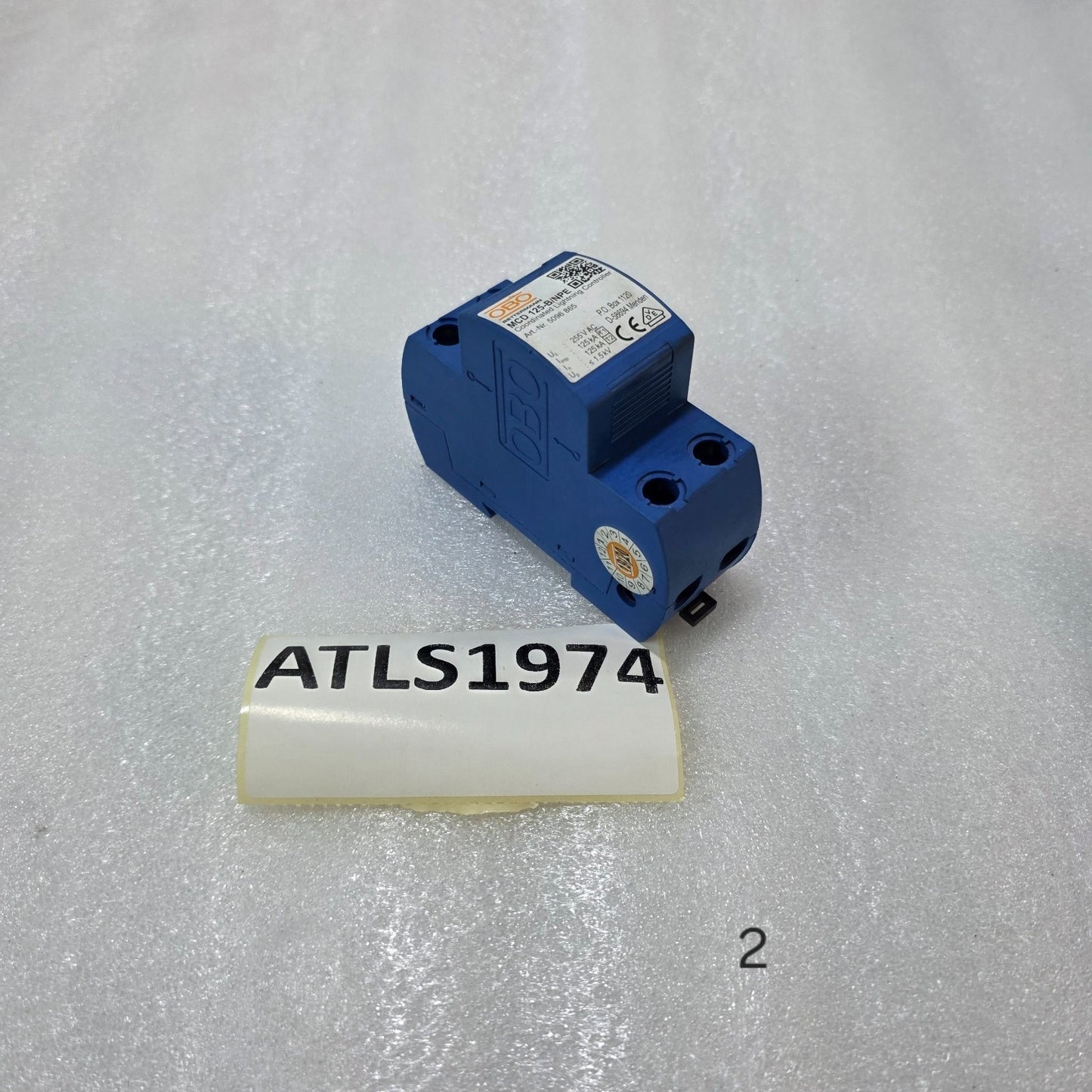 OBO BETTERMANN MCD 125-B/NPE LIGHTNING SURGE PROTECTOR 125KA 255VAC 5096 865