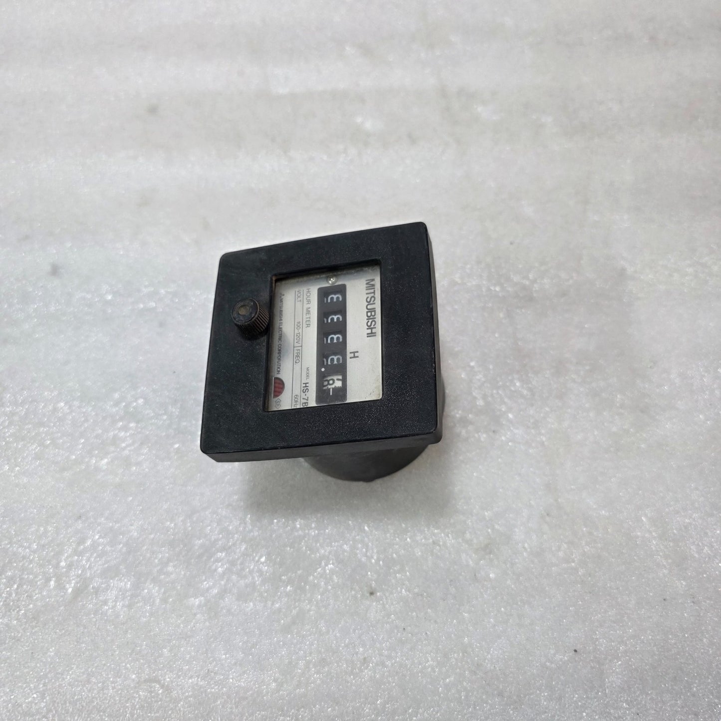 MITSUBISHI HS-7B HOUR METER 100–120V AC INDUSTRIAL RUNNING TIME COUNTER