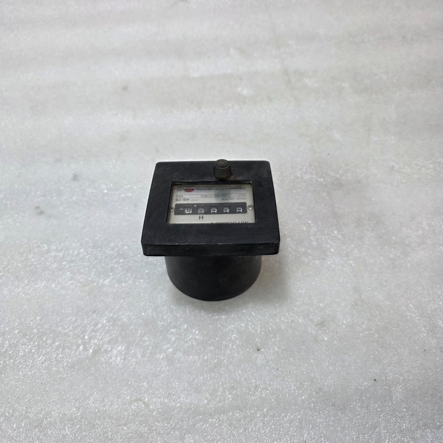 MITSUBISHI HS-7B HOUR METER 100–120V AC INDUSTRIAL RUNNING TIME COUNTER