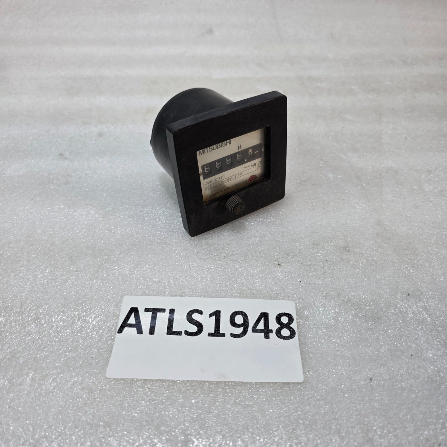 MITSUBISHI HS-7B HOUR METER 100–120V AC INDUSTRIAL RUNNING TIME COUNTER