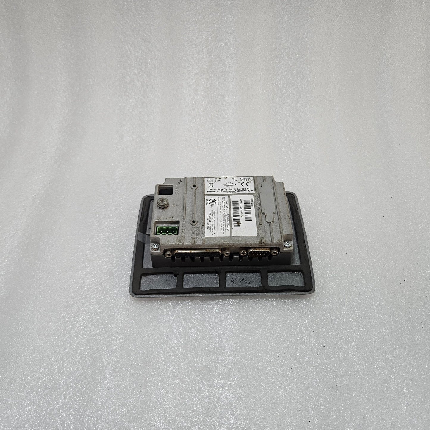 MITSUBISHI ELECTRIC E1012 HMI OPERATOR PANEL 06870 24VDC 0.1A