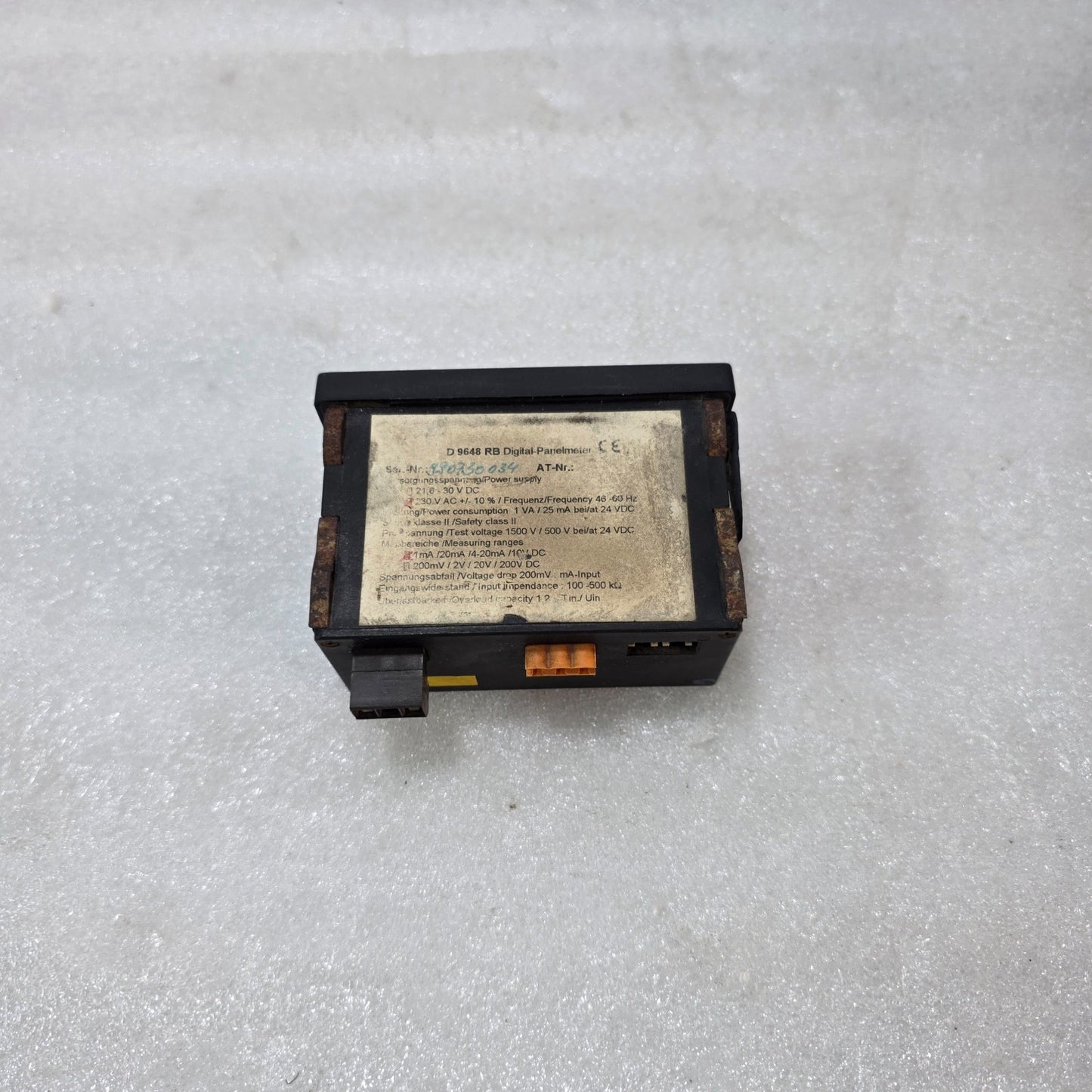 KUPKE WOLF D9648 RB DIGITAL PANEL METER MPA·S DISPLAY (4–20MA / VOLTAGE INPUT, I