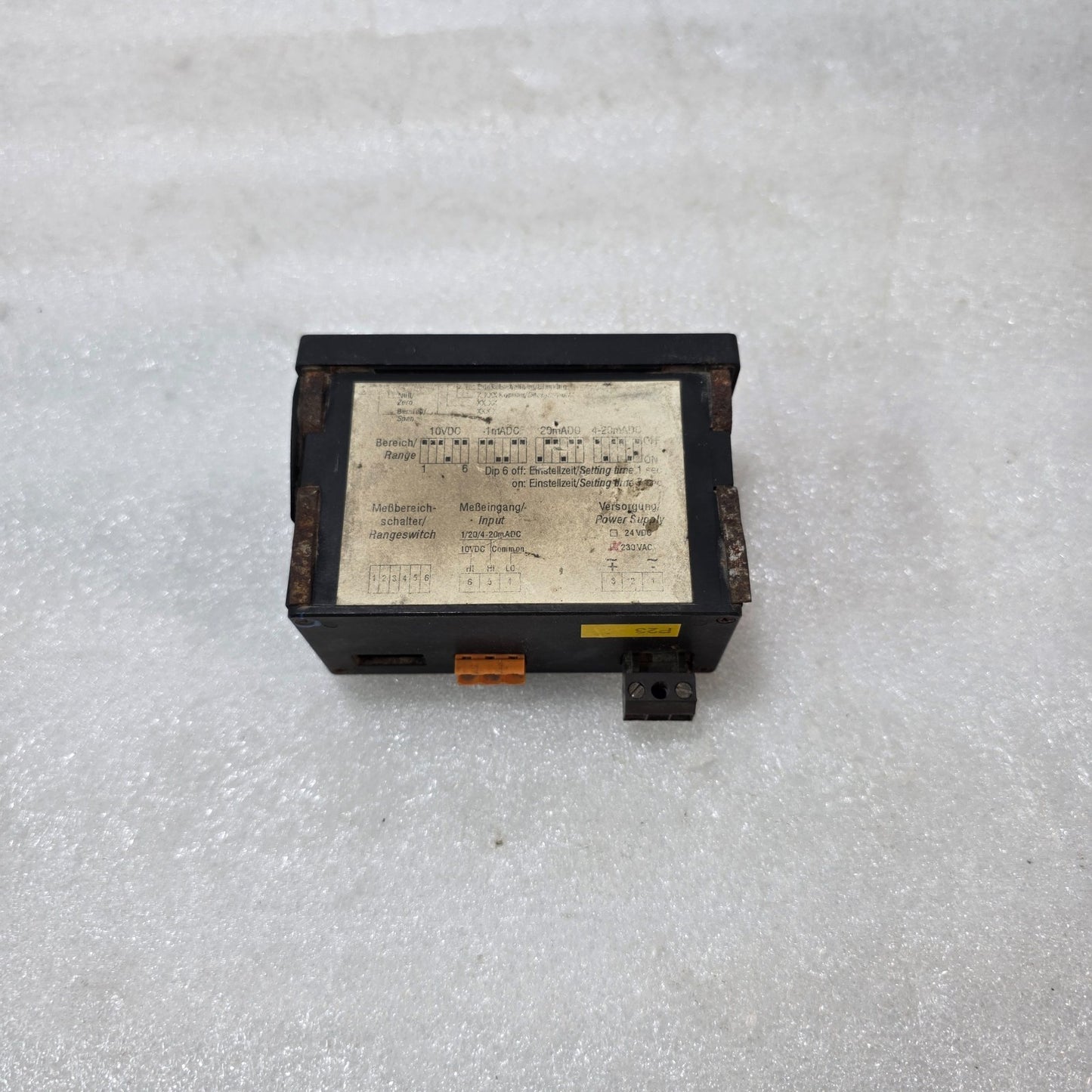 KUPKE WOLF D9648 RB DIGITAL PANEL METER MPA·S DISPLAY (4–20MA / VOLTAGE INPUT, I