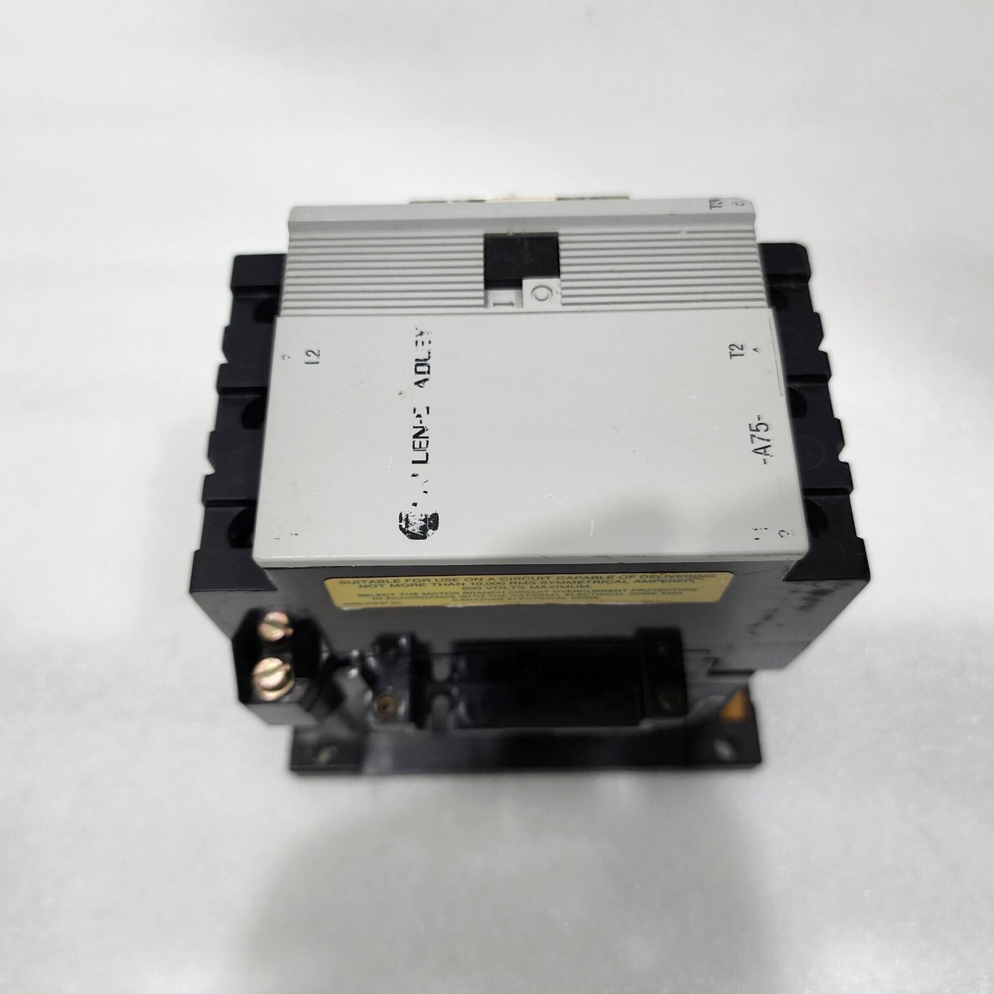 ALLEN BRADLEY 100-A75N-3 MAGNETIC CONTACTOR RELAY SERIES C 75A COIL VOLTAGE