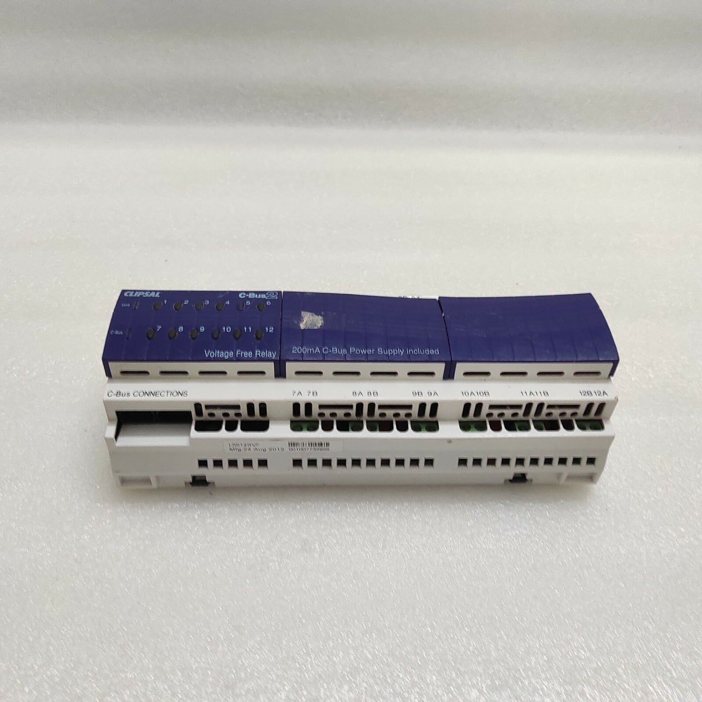 CLIPSAL C-BUS2 L5512RVF 12-CHANNEL VOLTAGE FREE RELAY 220-240V FOR PARTS