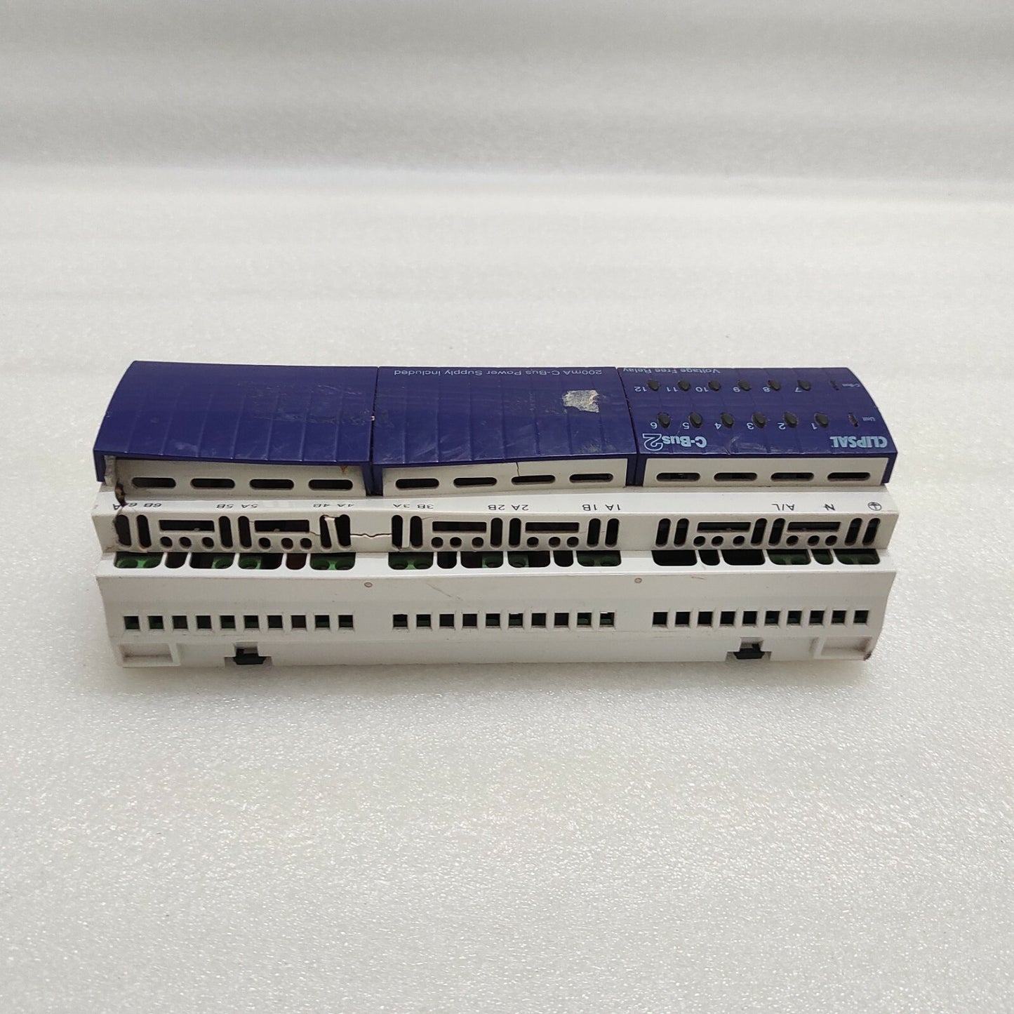 CLIPSAL C-BUS2 L5512RVF 12-CHANNEL VOLTAGE FREE RELAY 220-240V FOR PARTS