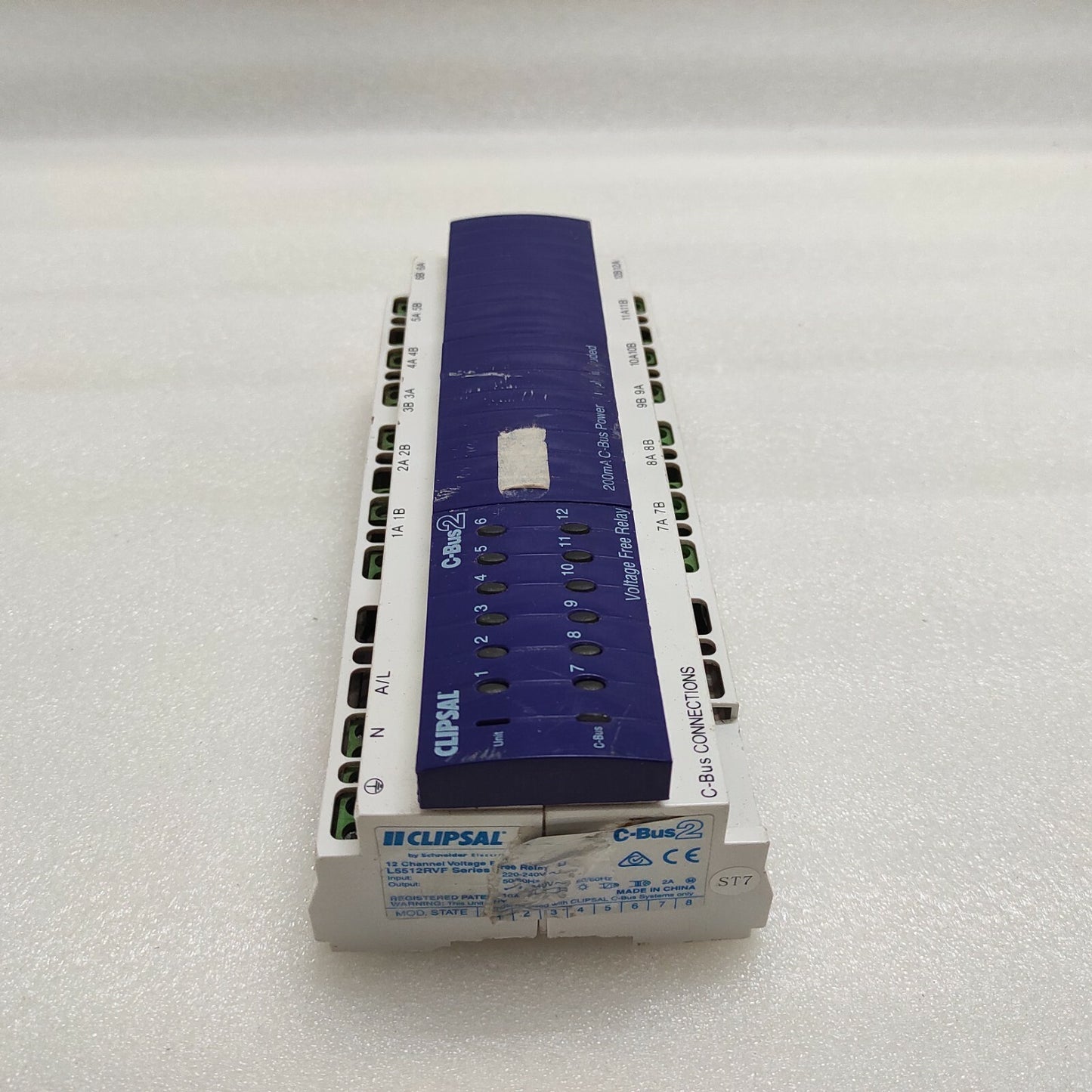 CLIPSAL C-BUS2 12-CHANNEL VOLTAGE FREE RELAY L5512RVF  220-240V FOR PARTS