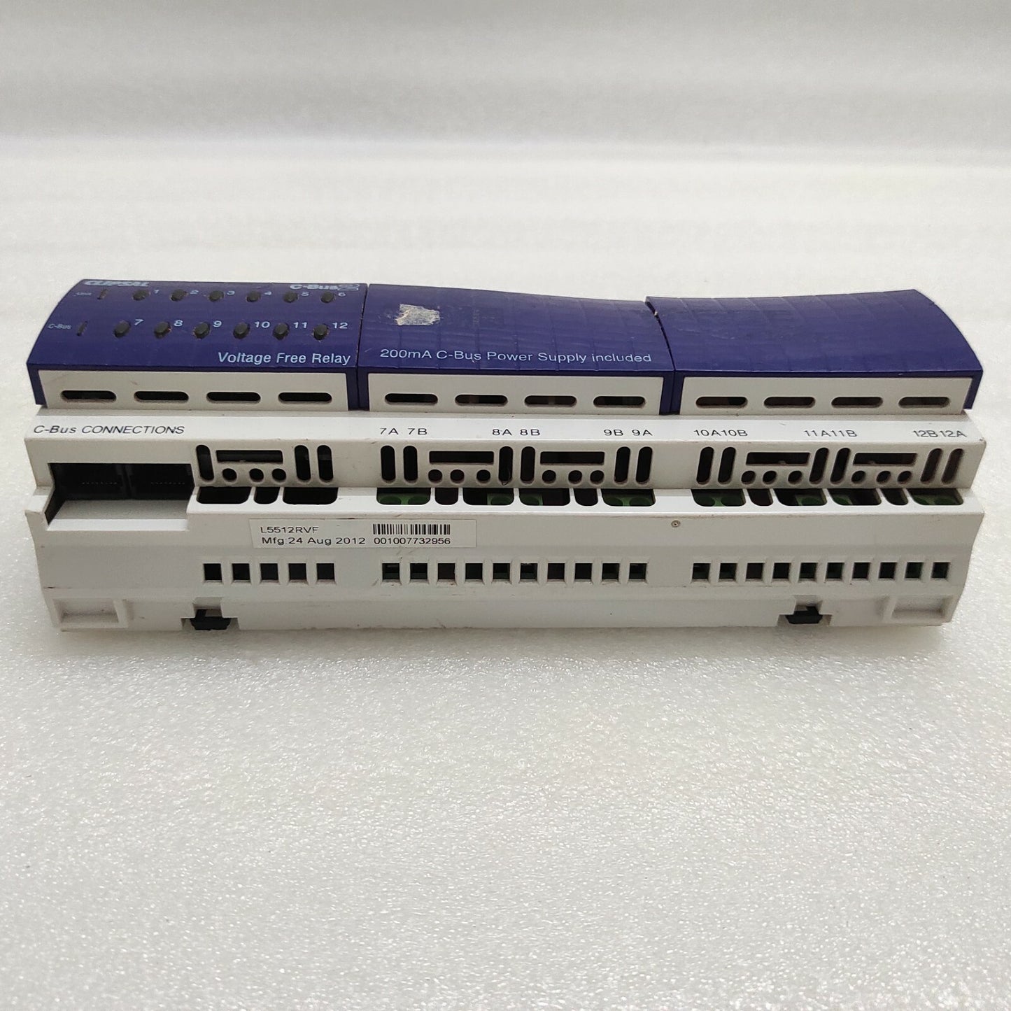 CLIPSAL C-BUS2 L5512RVF 12-CHANNEL VOLTAGE FREE RELAY 220-240V FOR PARTS