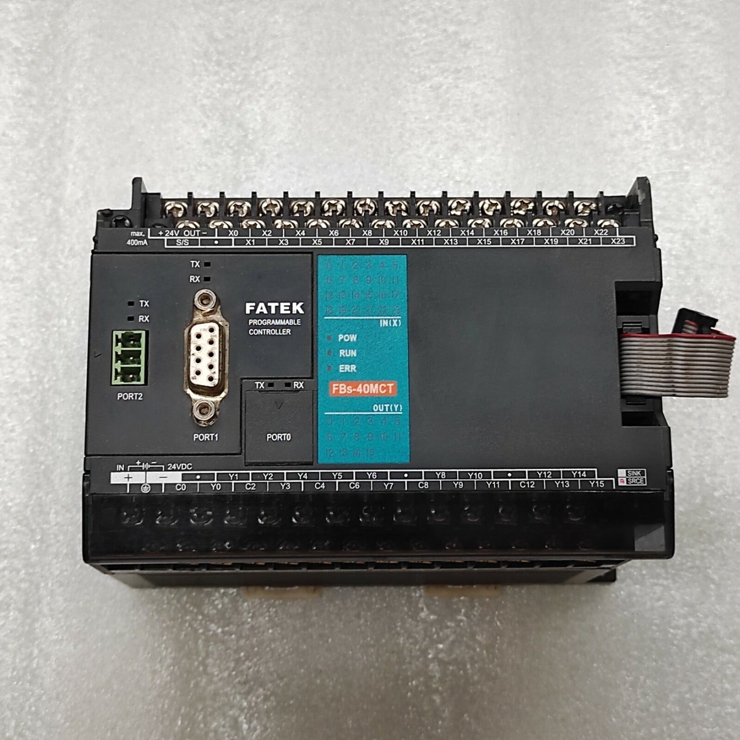 FATEK FBS-40MCT JU-D24 PROGRAMMABLE CONTROLLER 24V DC