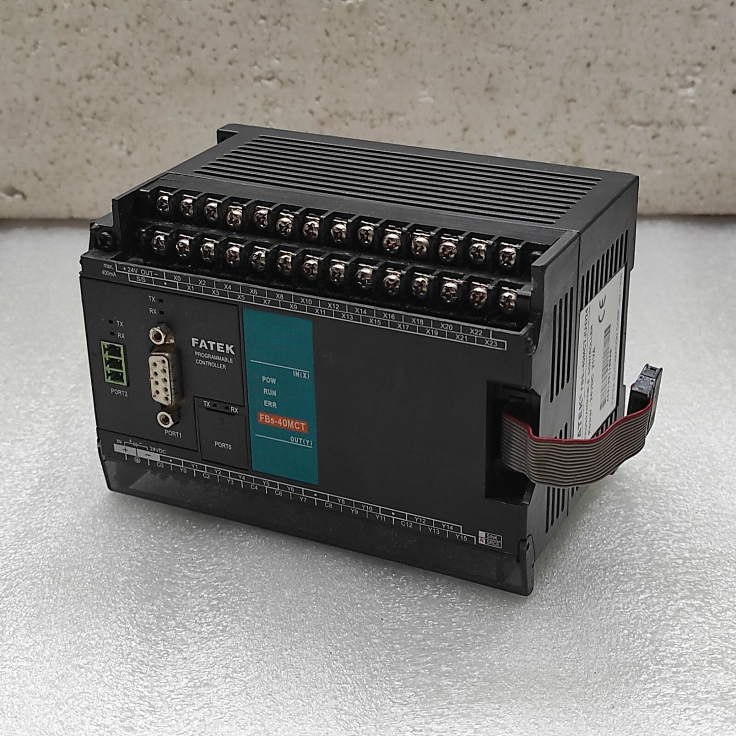 FATEK FBS-40MCT JU-D24 PROGRAMMABLE CONTROLLER 24V DC