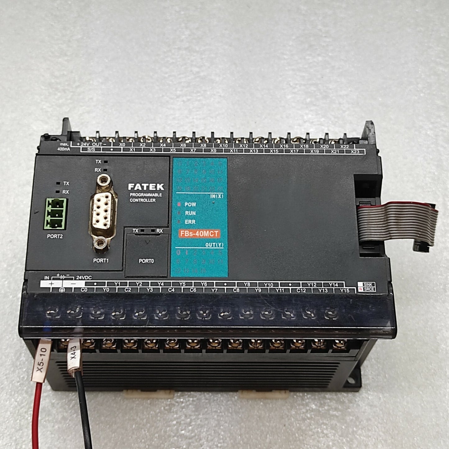 FATEK FBS-40MCT JU-D24 PROGRAMMABLE CONTROLLER 24V DC