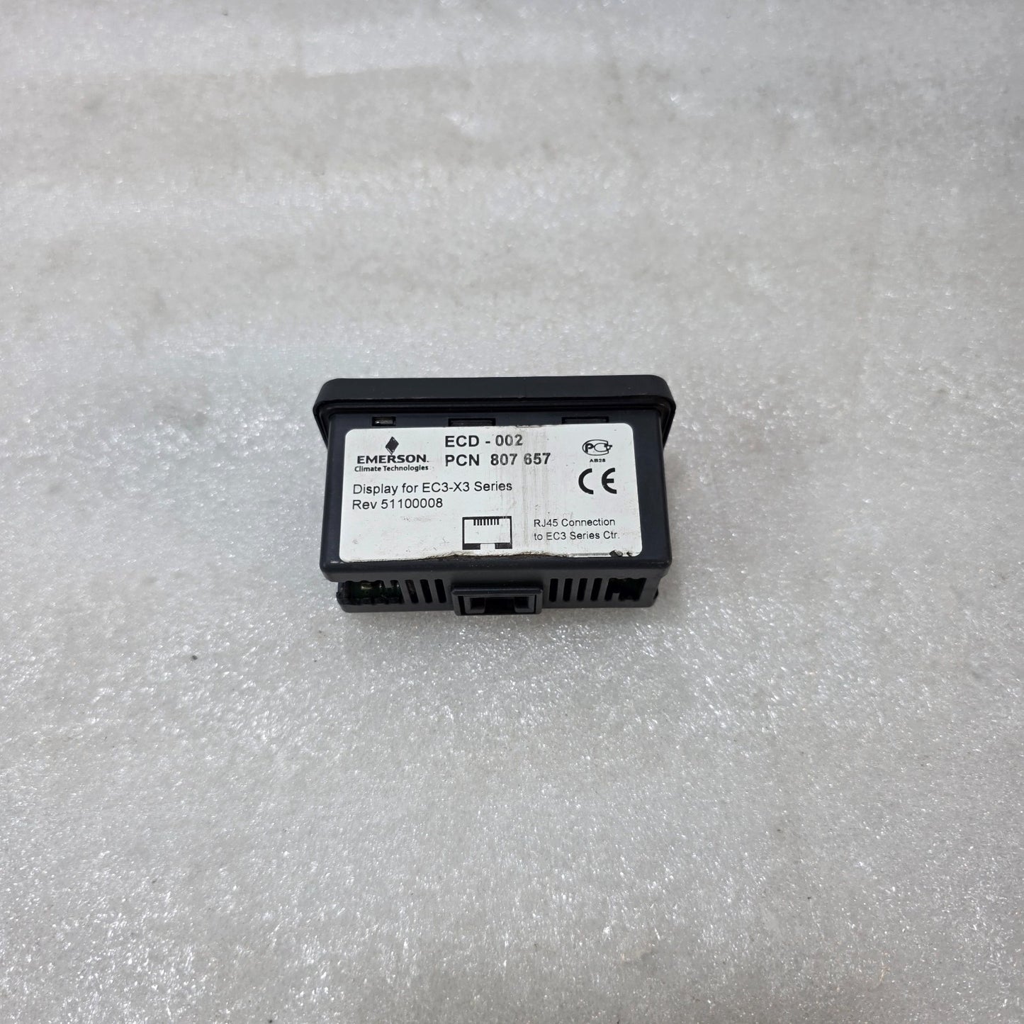 EMERSON ECD-002 DISPLAY MODULE PCN 807657 FOR EC3-X3 SERIES CONTROLLER