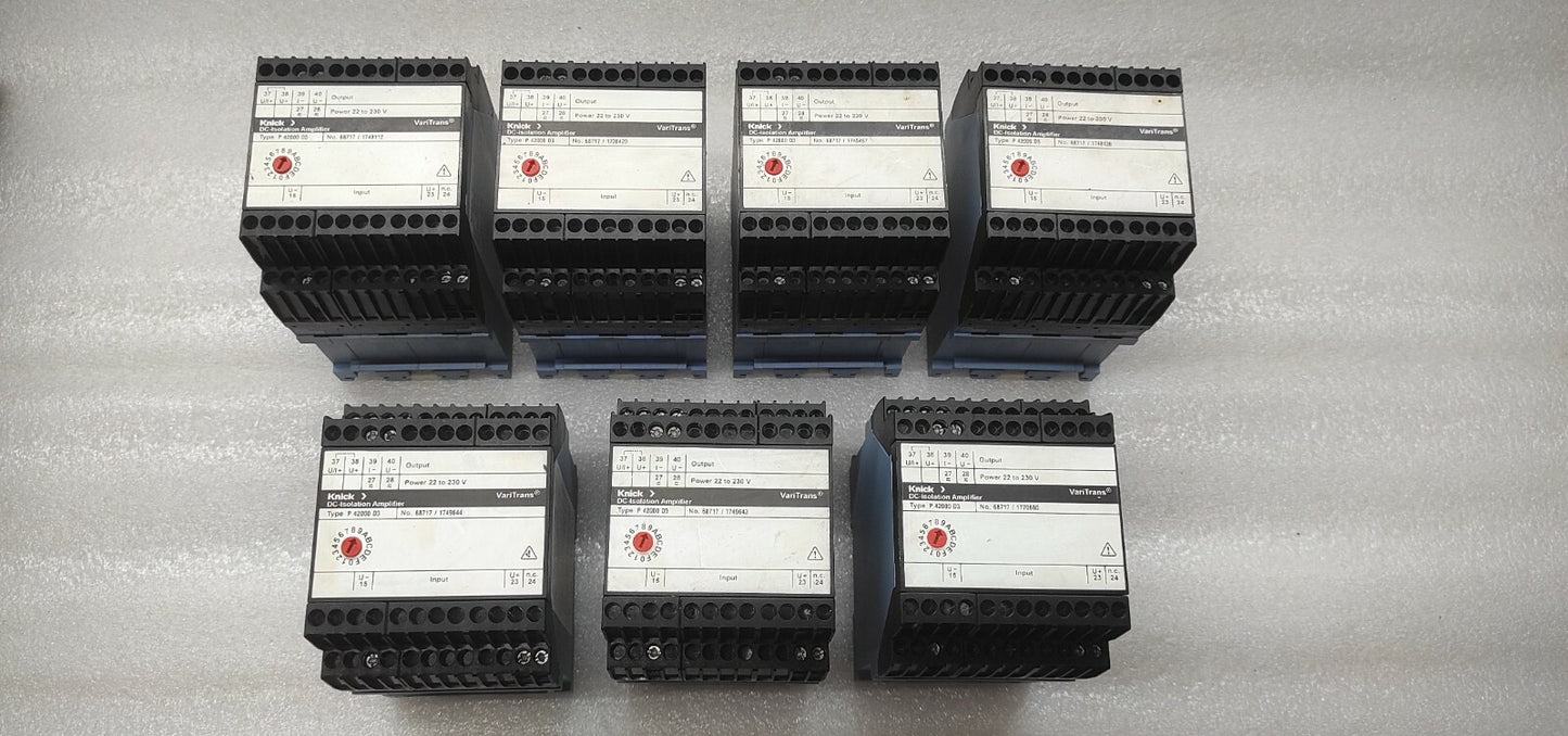 KNICK P42000D3 DC-ISOLATION AMPLIFIER 22-230VAC/DC 68717-1770680