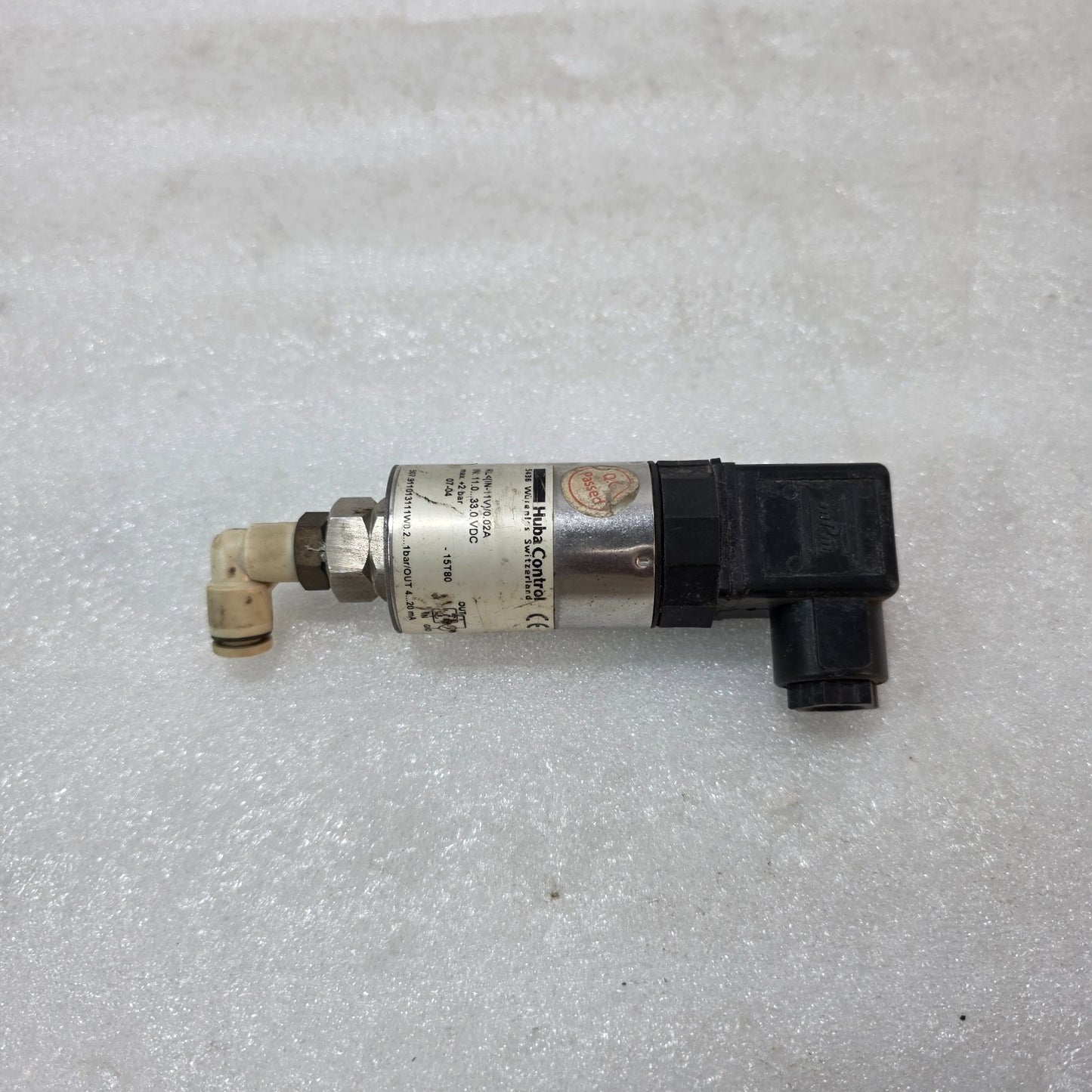 HUBA CONTROL 507 PRESSURE TRANSMITTER 0.2–1 BAR 4–20MA 507.911013111 OUTPUT INDU