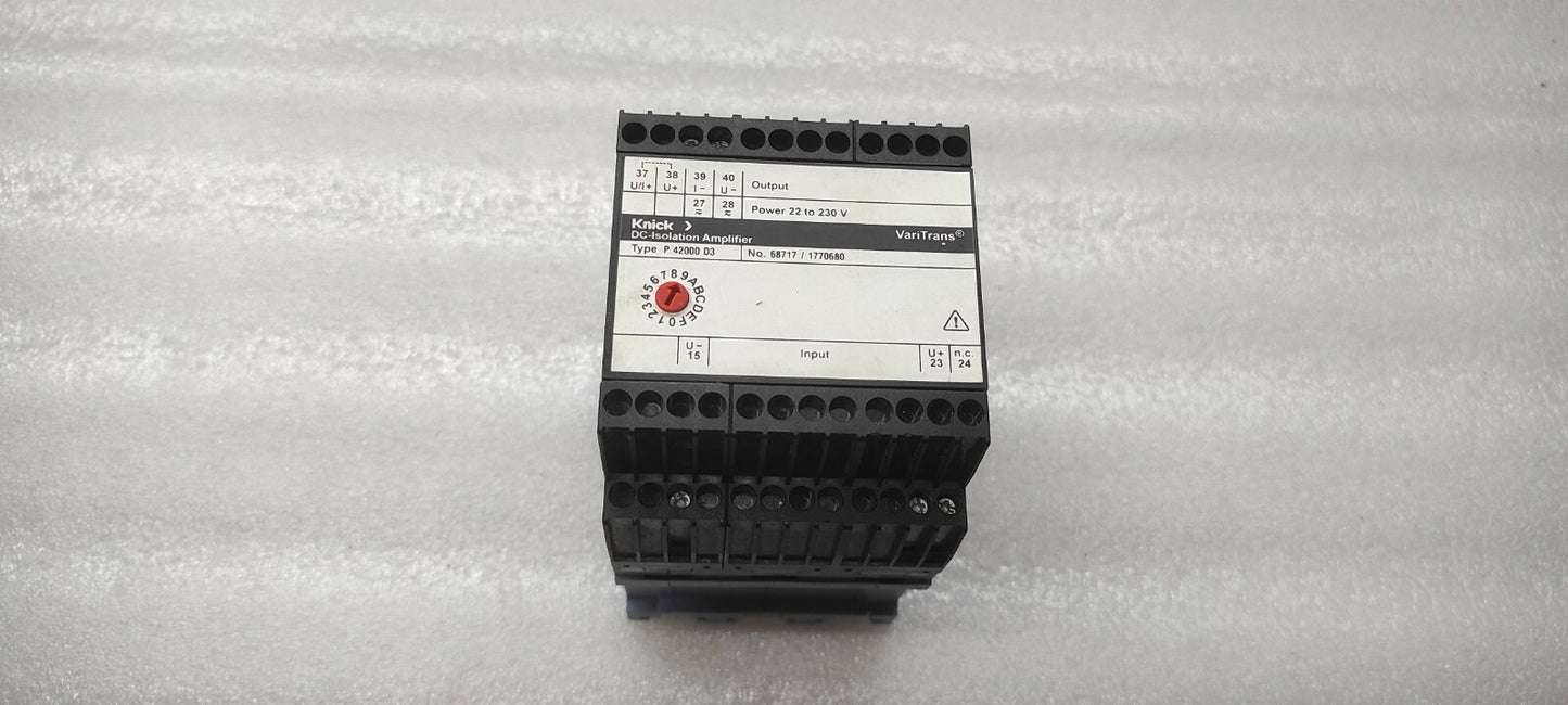 KNICK P42000D3 DC-ISOLATION AMPLIFIER 22-230VAC/DC 68717-1770680