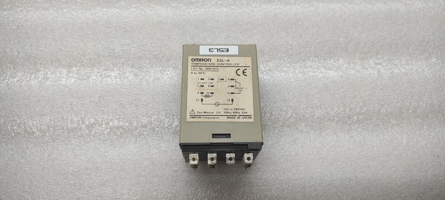 OMRON EL5-A TEMPERATURE CONTROLLER 0-50'C