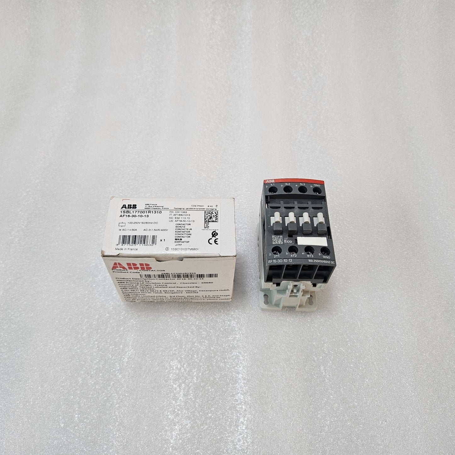 ABB AF16-30-10-13 CONTACTOR 1SBL177001R1310 | 30A AC-1 | 7.5KW 400V | 100-250VAC