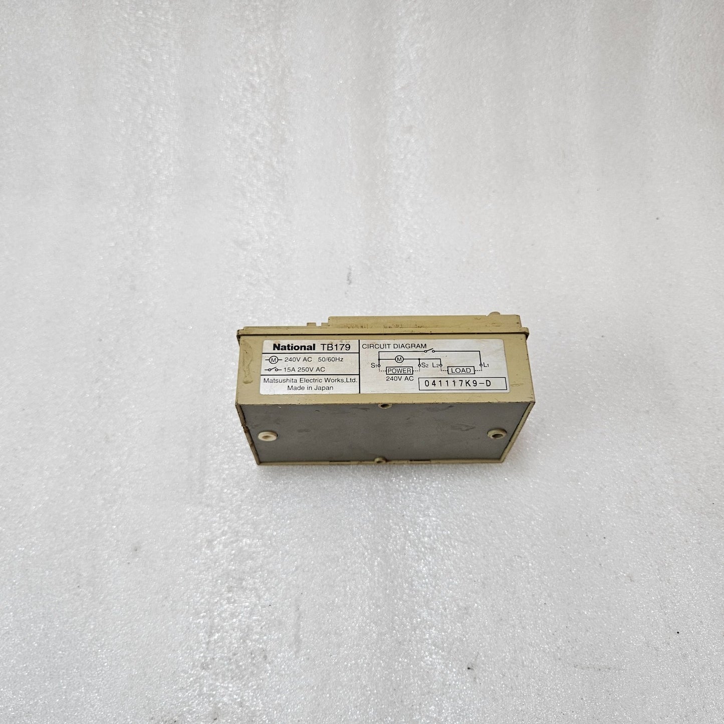 NATIONAL TB179 240V AC TIMER RELAY MODULE – MATSUSHITA ELECTRIC WORKS INDUSTRIAL