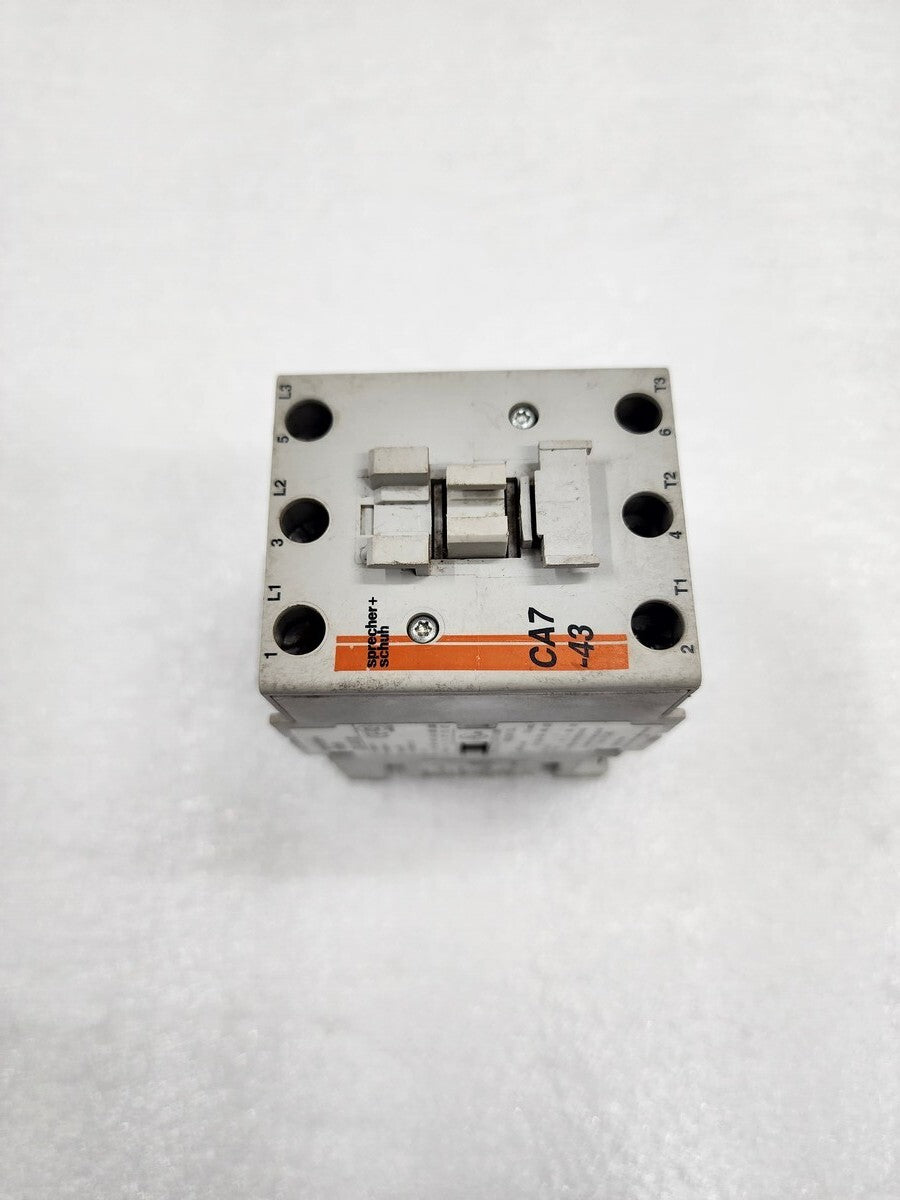 SPRECHER + SCHUH CA7-43-00 MAGNETIC CONTACTOR COIL VOLTAGE 110-120VAC