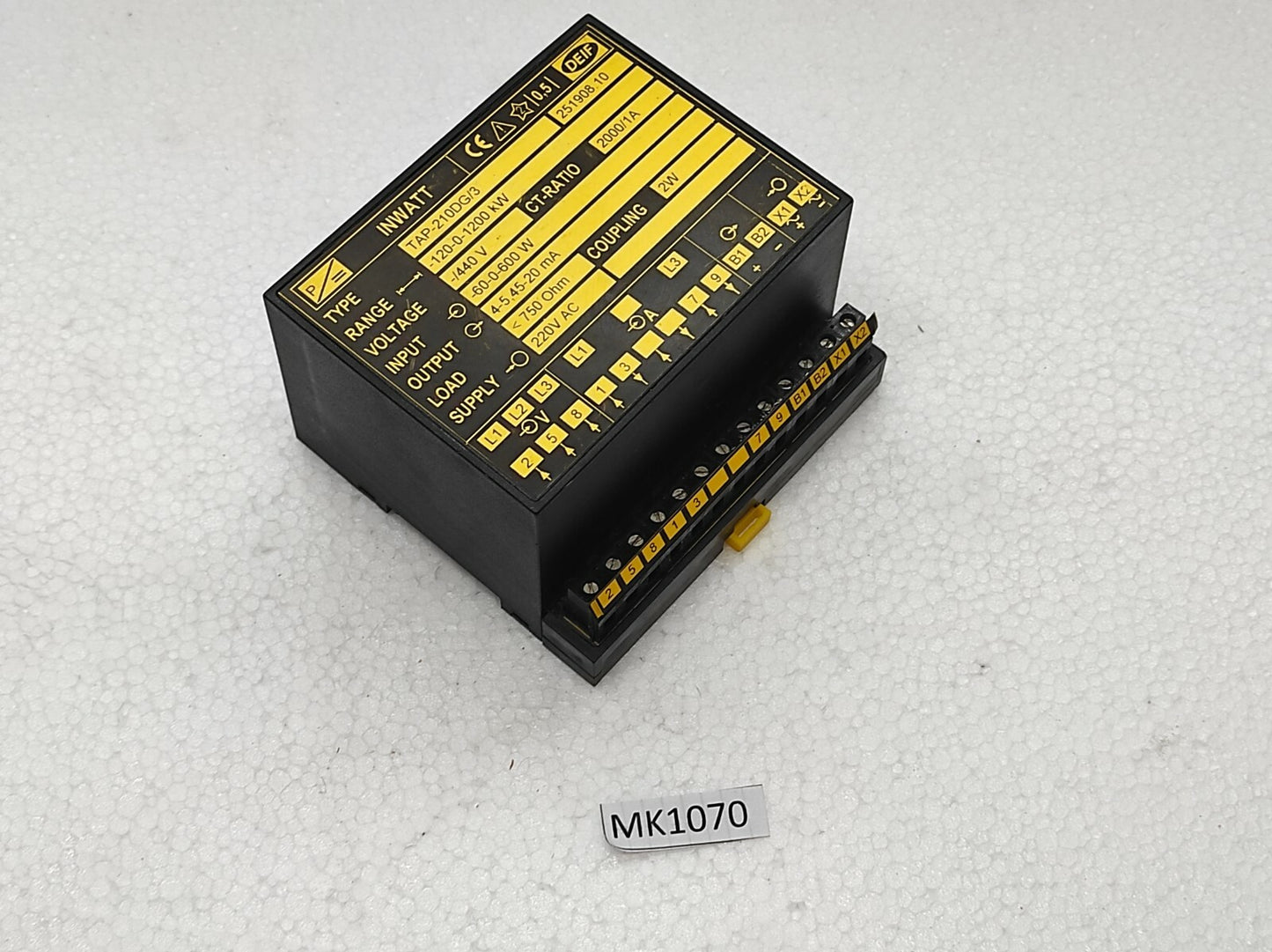 DEIF TAP-210DG/3 INWATT TRANSDUCER 251908.10