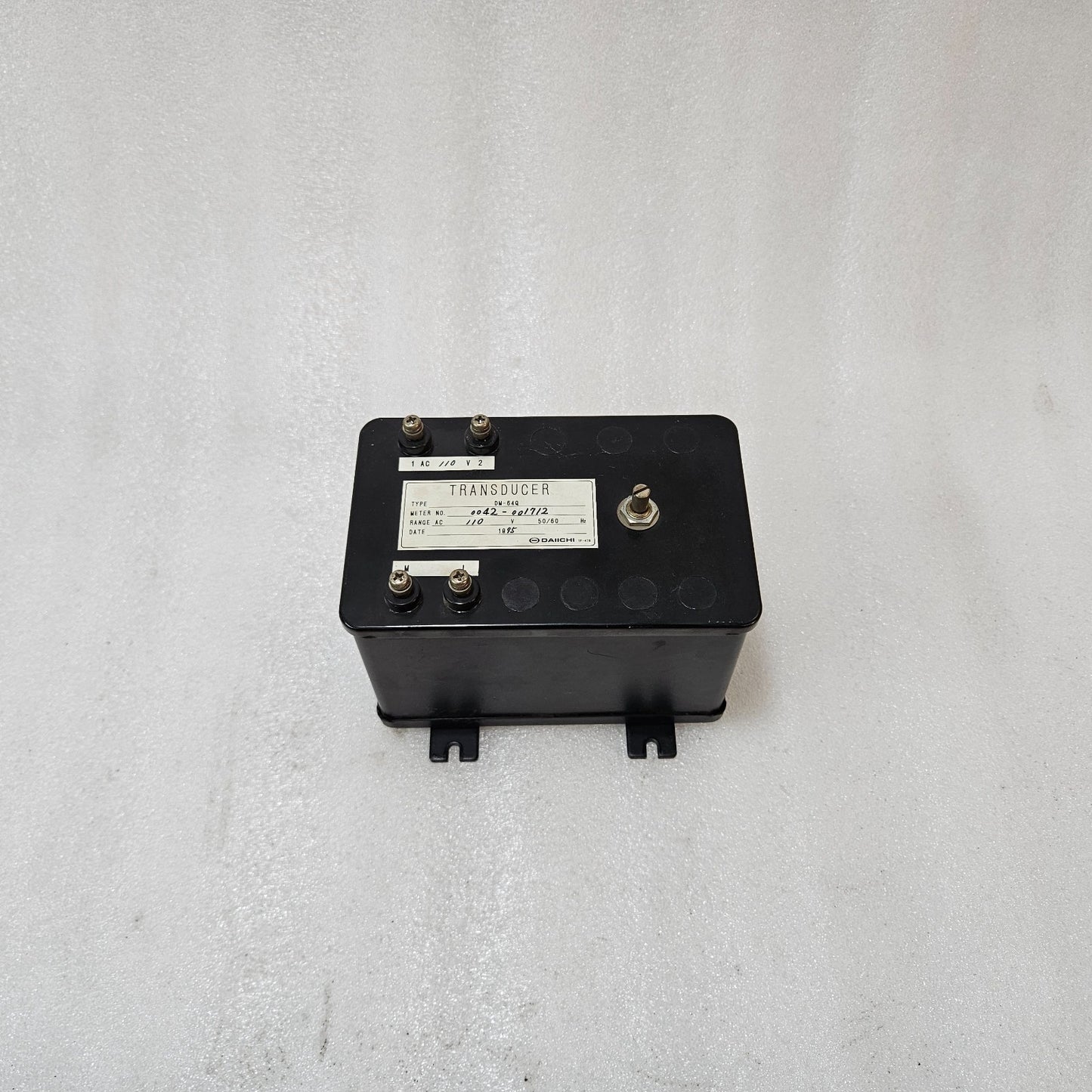 DAIICHI DM-64Q AC110V TRANSDUCER METER 50/60HZ PANEL INSTRUMENT – MADE IN JAPAN