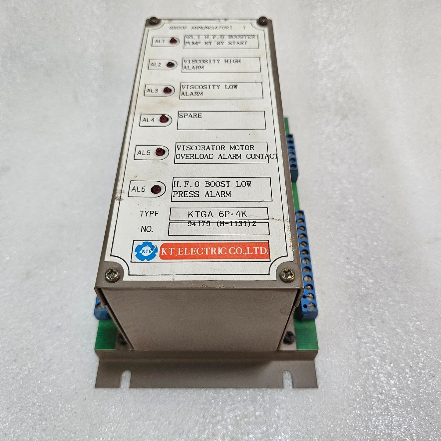 KT ELECTRIC KTGA-6P-4K MARINE ALARM ANNUNCIATOR MODULE – MULTI-CHANNEL PUMP