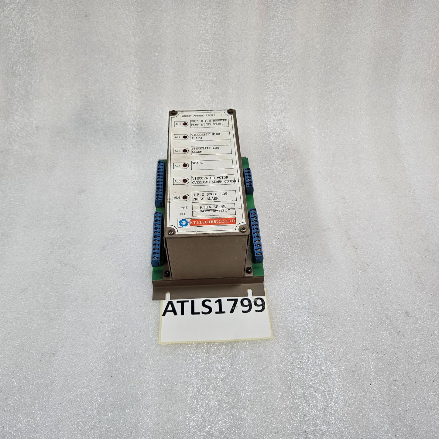 KT ELECTRIC KTGA-6P-4K MARINE ALARM ANNUNCIATOR MODULE – MULTI-CHANNEL PUMP