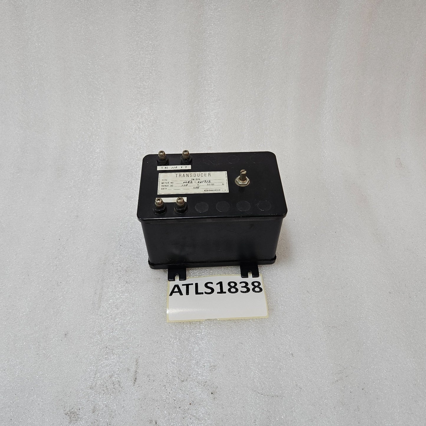 DAIICHI DM-64Q AC110V TRANSDUCER METER 50/60HZ PANEL INSTRUMENT – MADE IN JAPAN