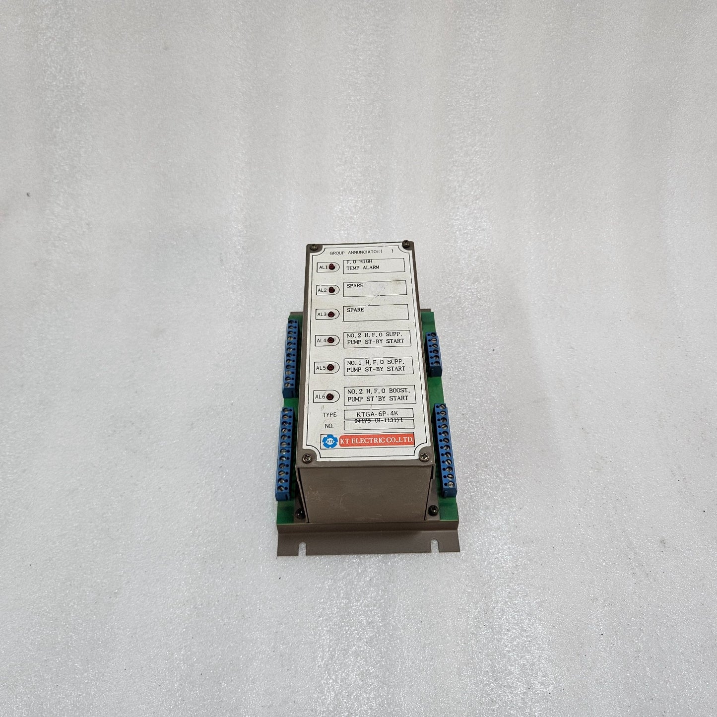 KT ELECTRIC KTGA-6P-4K GROUP ANNUNCIATOR ALARM MODULE – INDUSTRIAL PANEL ALARM U