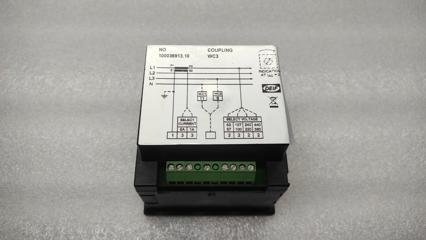 DEIF 100036913.10 POWER FACTOR METER