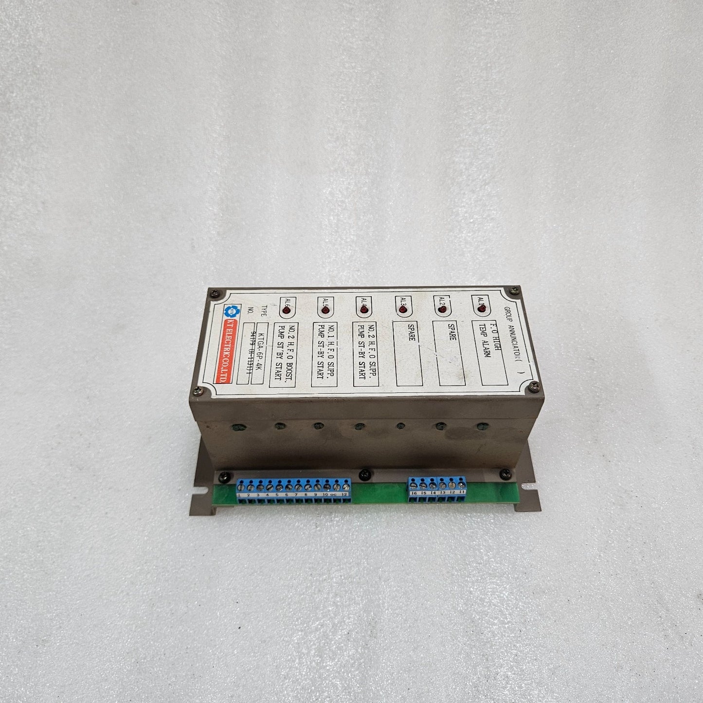 KT ELECTRIC KTGA-6P-4K GROUP ANNUNCIATOR ALARM MODULE – INDUSTRIAL PANEL ALARM U