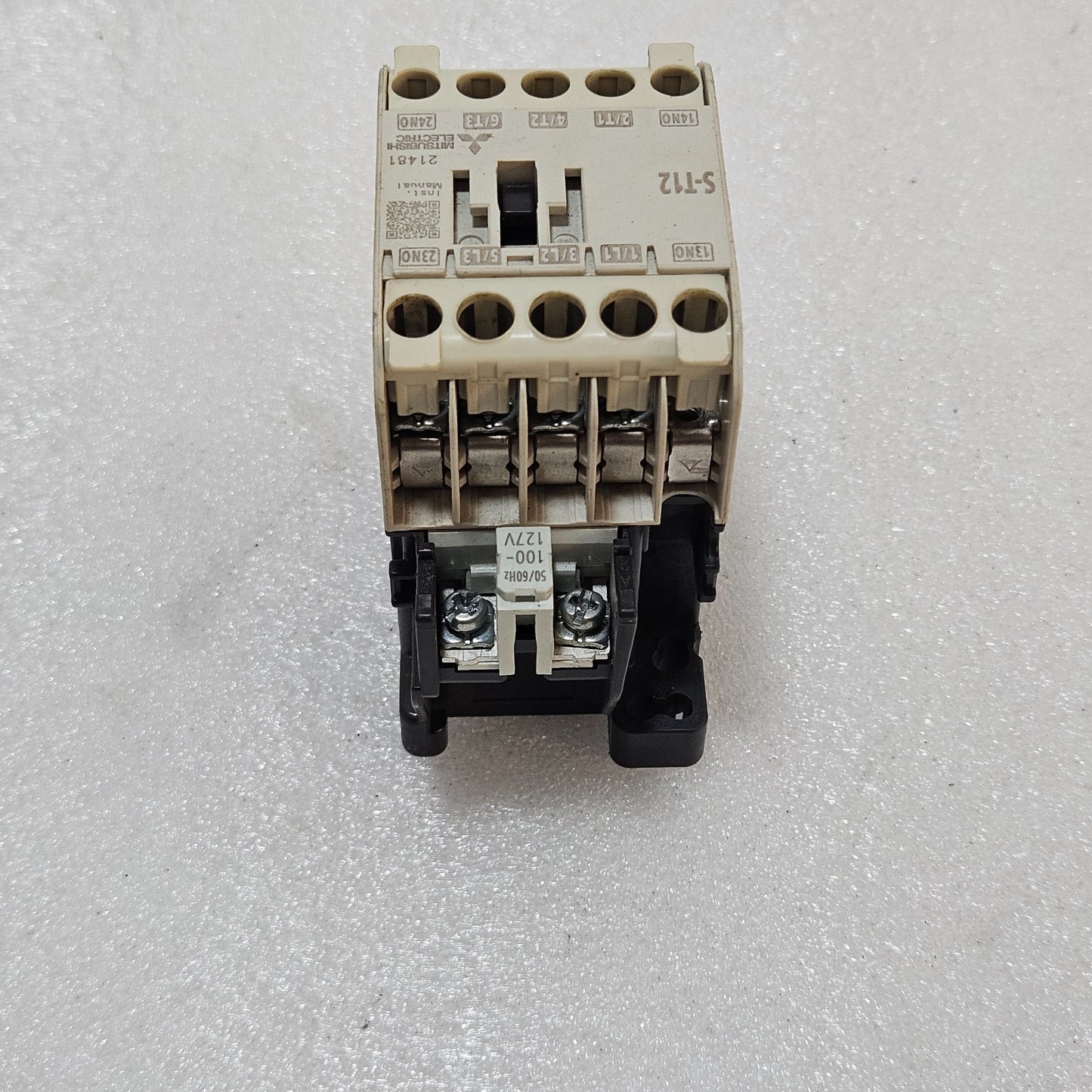 MITSUBISHI S-T12 MAGNETIC CONTACTOR 3-POLE 20A AC-3 MOTOR CONTACTOR 100-127V MAD