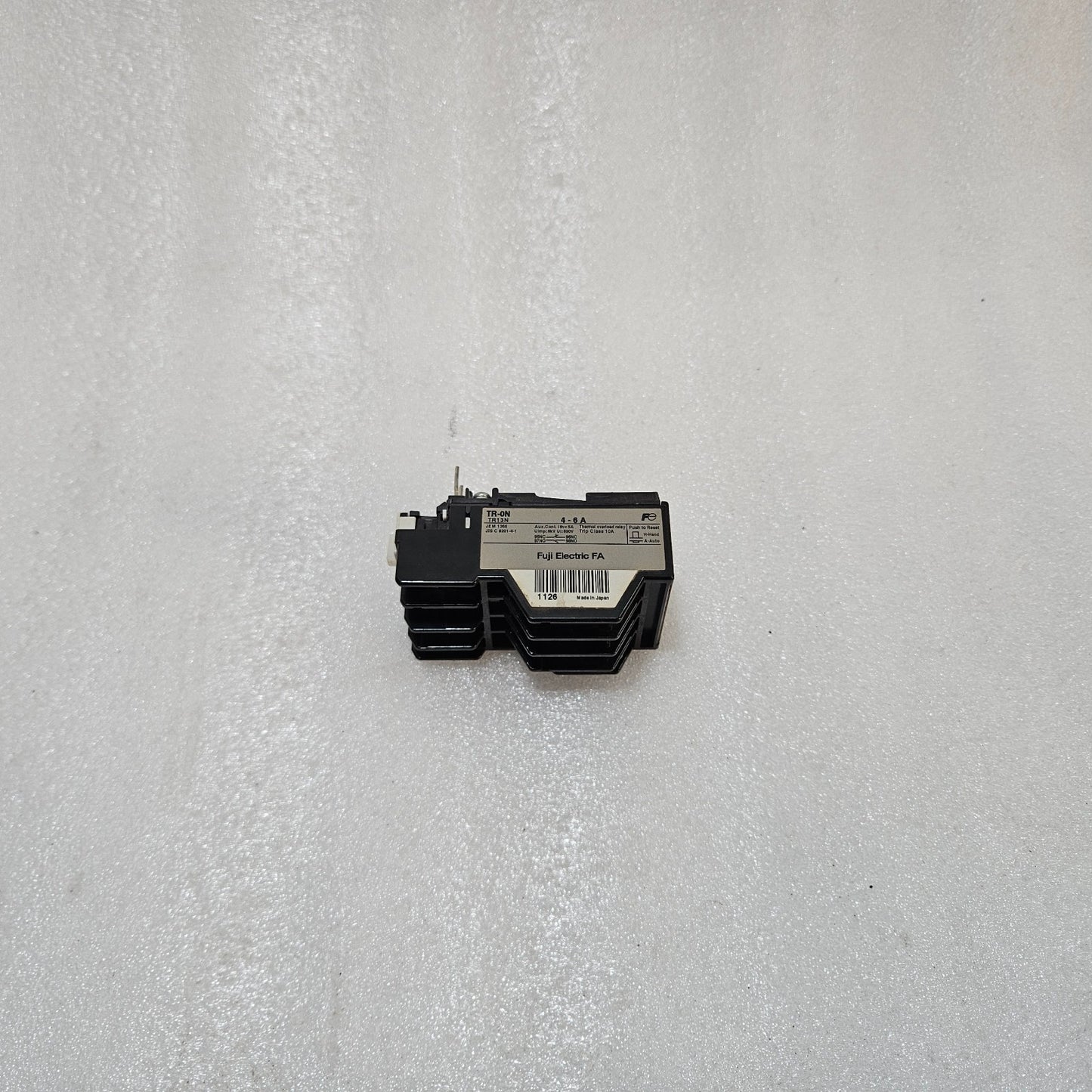 FUJI ELECTRIC TR-ON TR13N THERMAL OVERLOAD RELAY 4-6A, TRIP CLASS 10A, MOTOR PRO