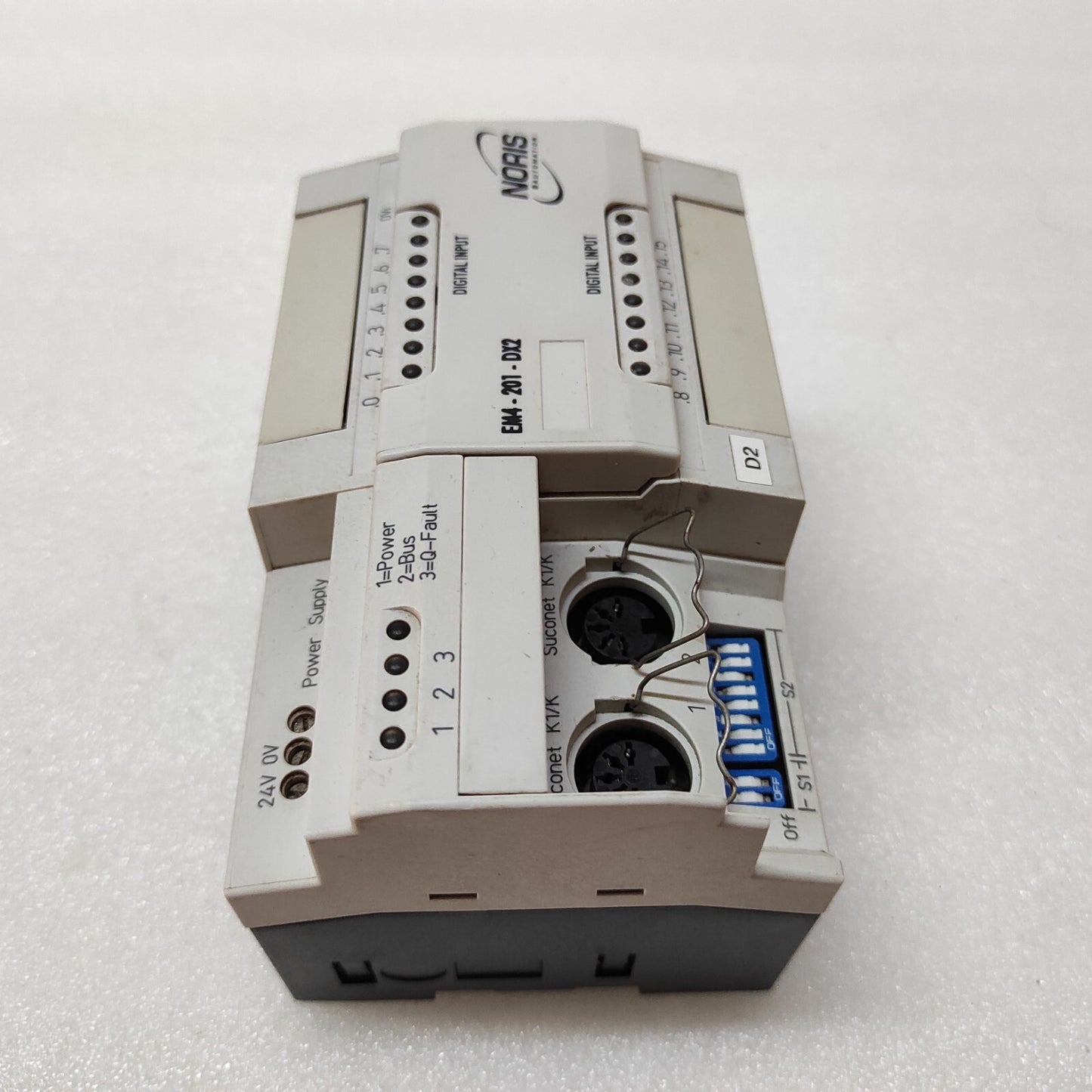 NORIS EM4-201-DX2 REMOTE EXPANSIOIN MODULE 24VDC MOELLER 24VDC
