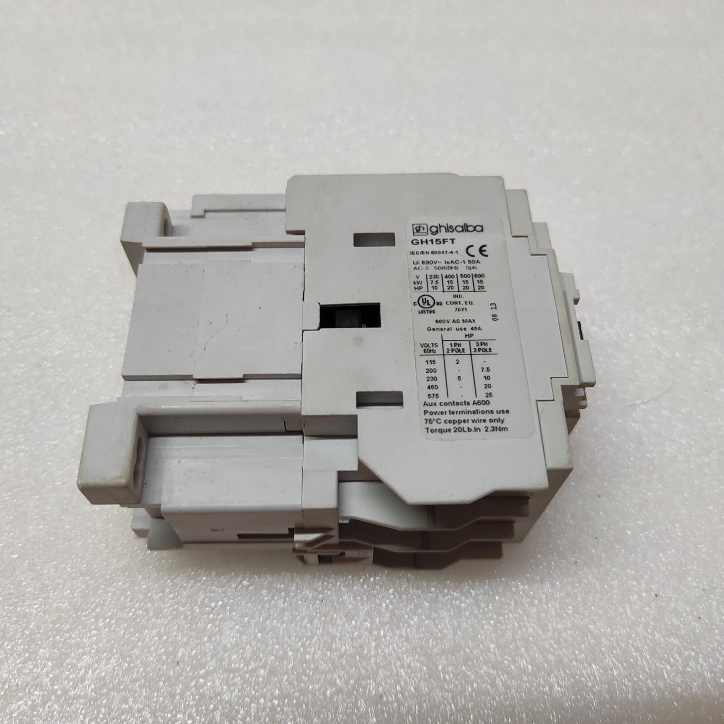 GHISALBA GH15FT MAGNETIC CONTACTOR