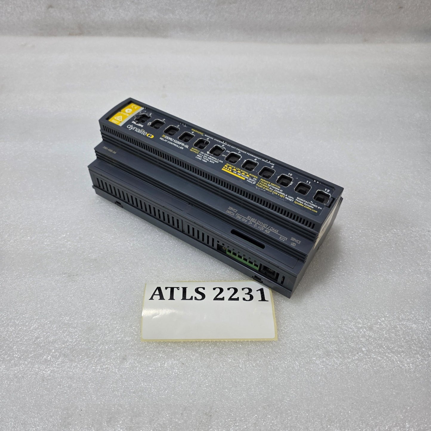 PHILIPS DYNALITE DDRC1220FR-GL RELAY CONTROLLER – 12 CHANNEL LIGHTING CONTROL