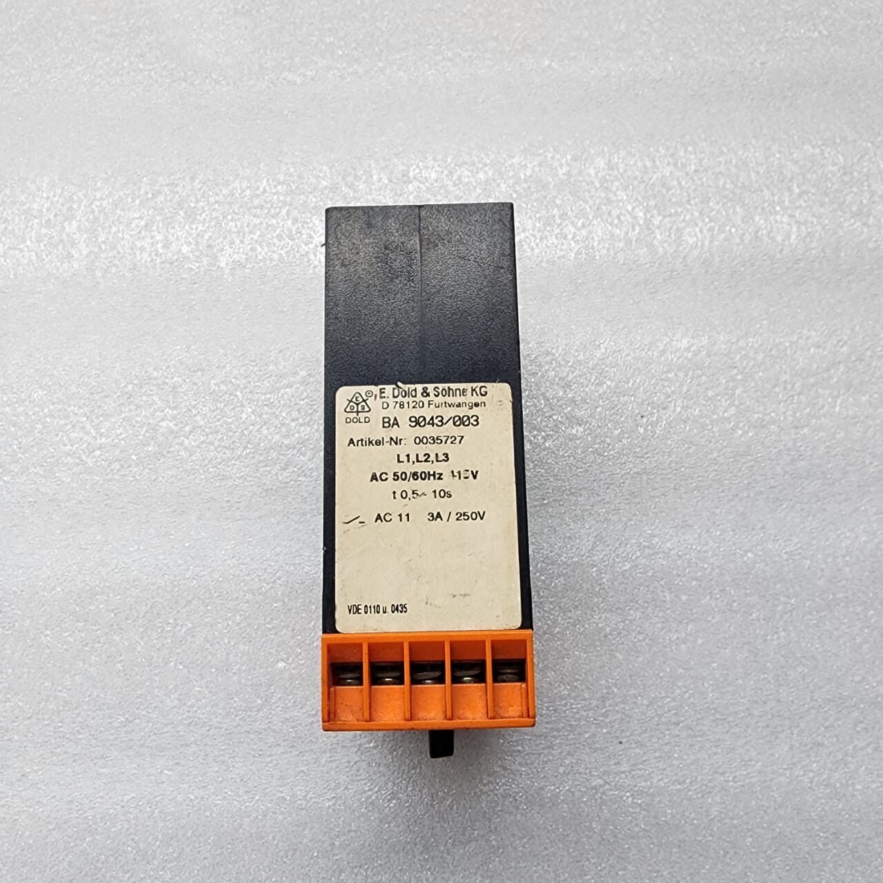 DOLD BA9043 VOLTAGE MONITORING RELAY BA9043/003