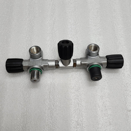 DOUBLE TANK MANIFOLD M25-300 DIVING CYLINDER VALVE 300 BAR