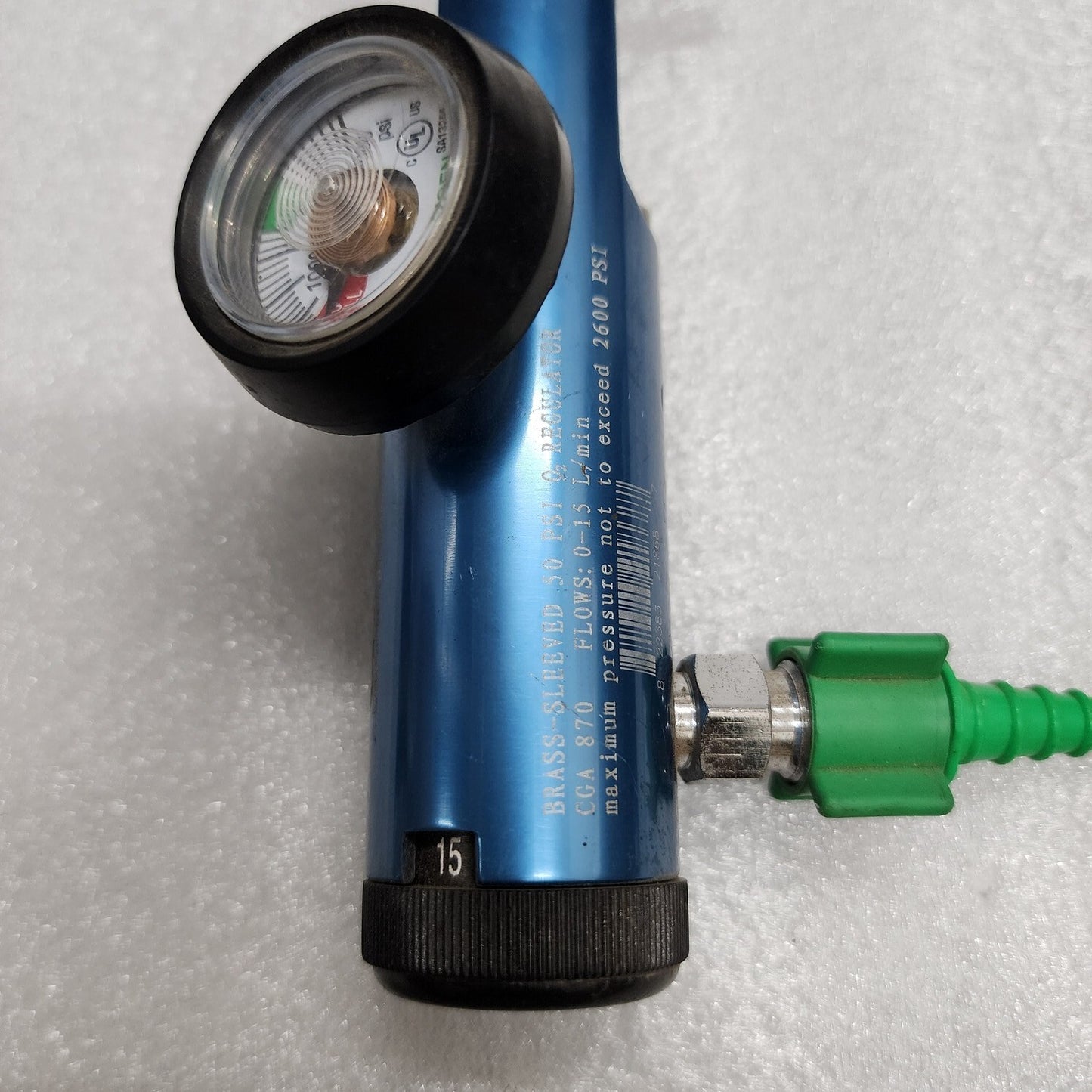 DRIVE 18302D BRASS-SLEEVED 50 PSI O2 REGULATOR