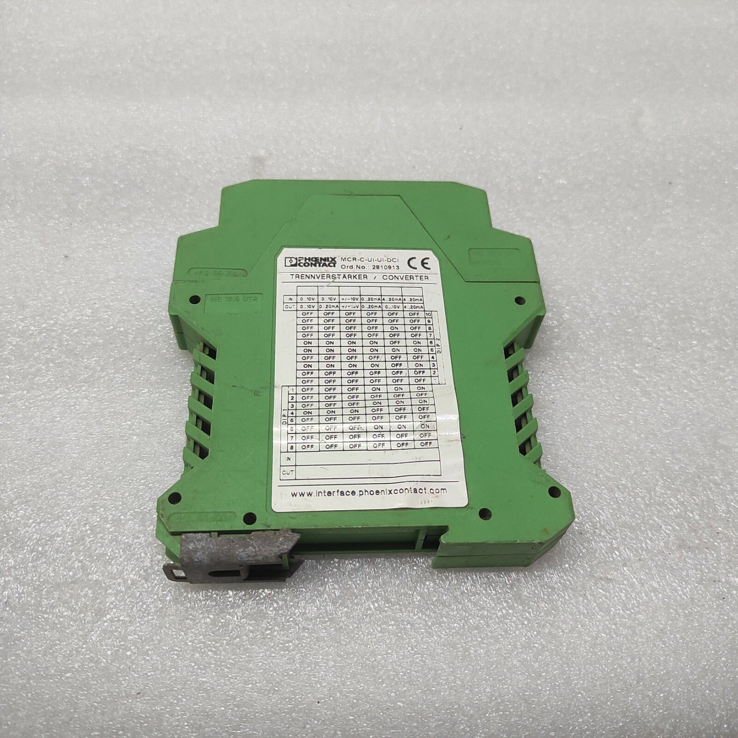 PHOENIX CONTACT MCR-C-UI-UI-DCI CONVERTER 2810913