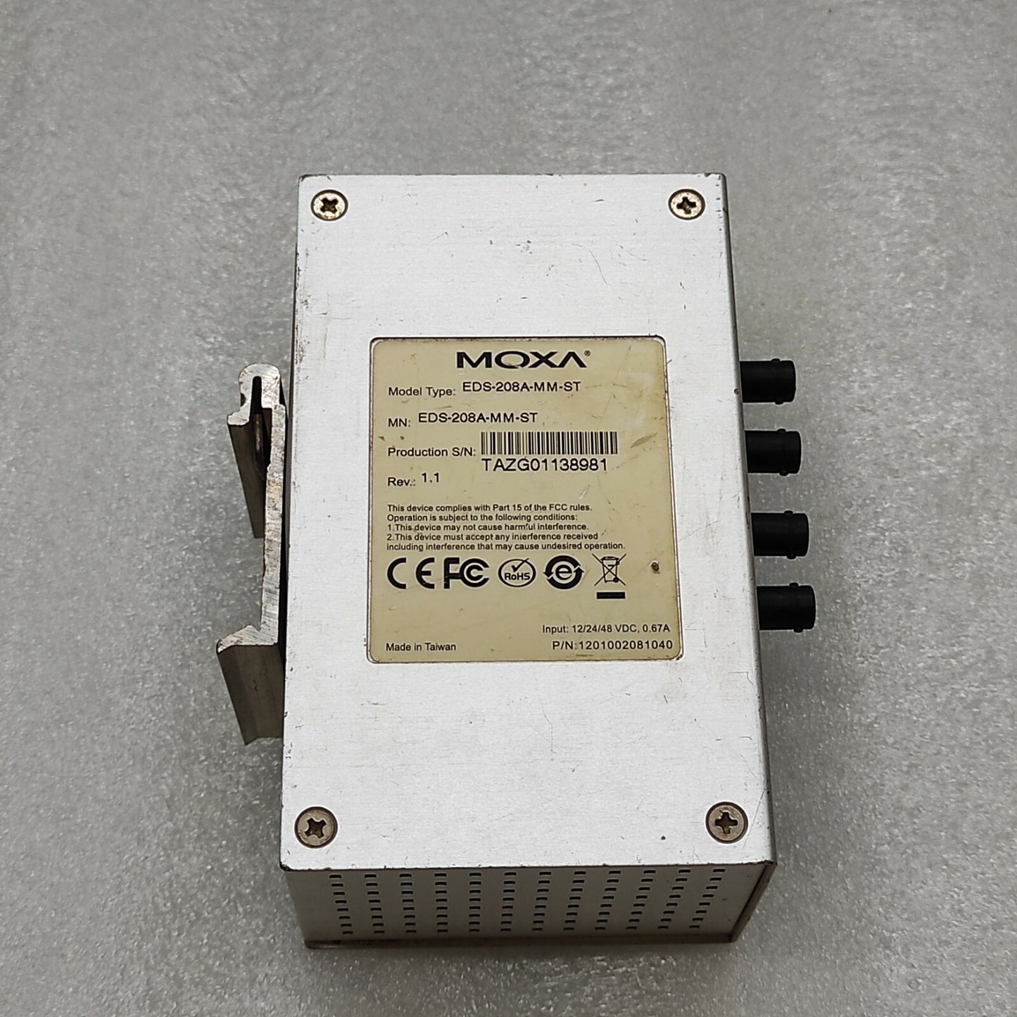 MOXA EDS-208A-MM-ST UNMANAGED SWITCH EDS-208A-MM-ST