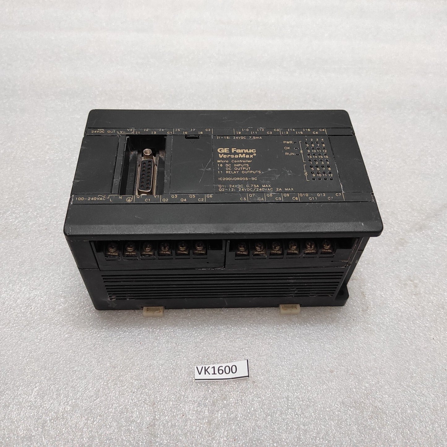 GE FANUC VERSA MAX IC200UDR005-BC MICRO CONTROLLER