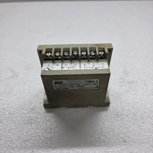 AEG TMA 3 TRIPPING UNIT RELAY 910-344-010