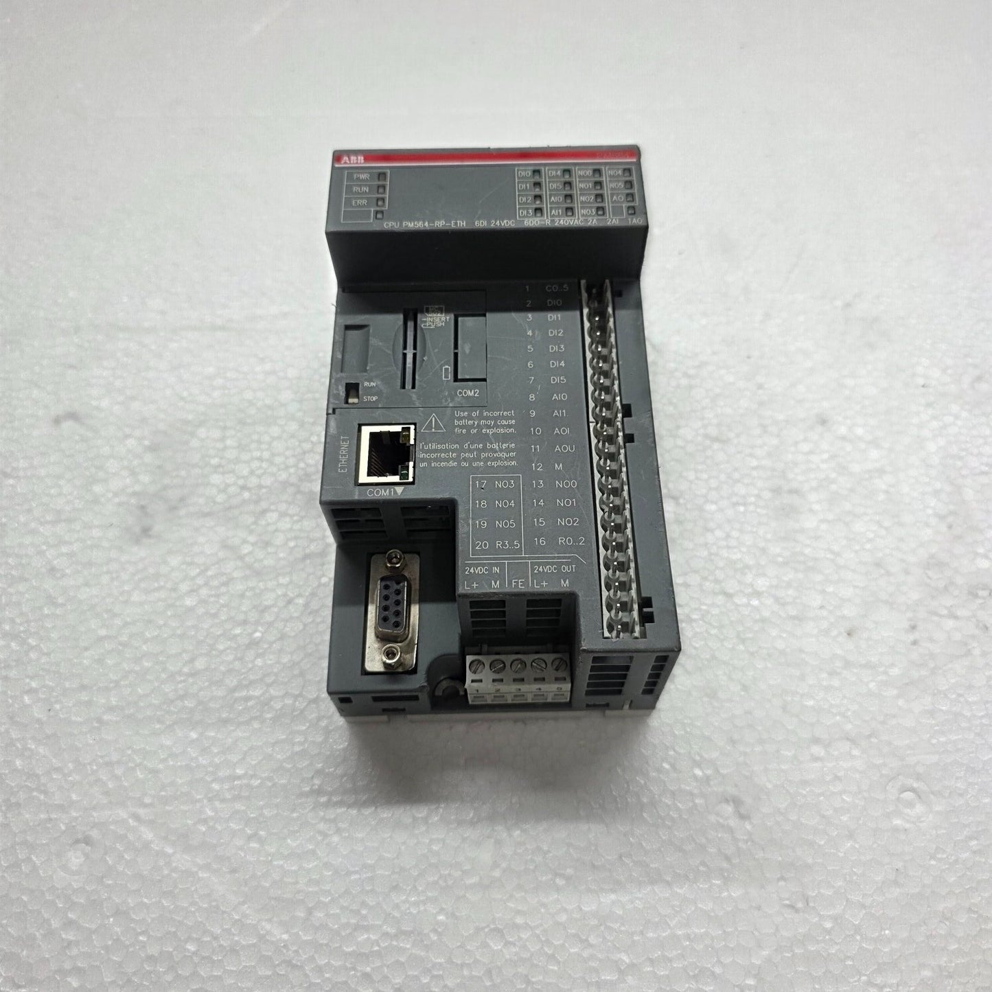 ABB 1SAP121000R0071 PROGRAMMABLE LOGIC CONTROLLER PM564-RP-ETH